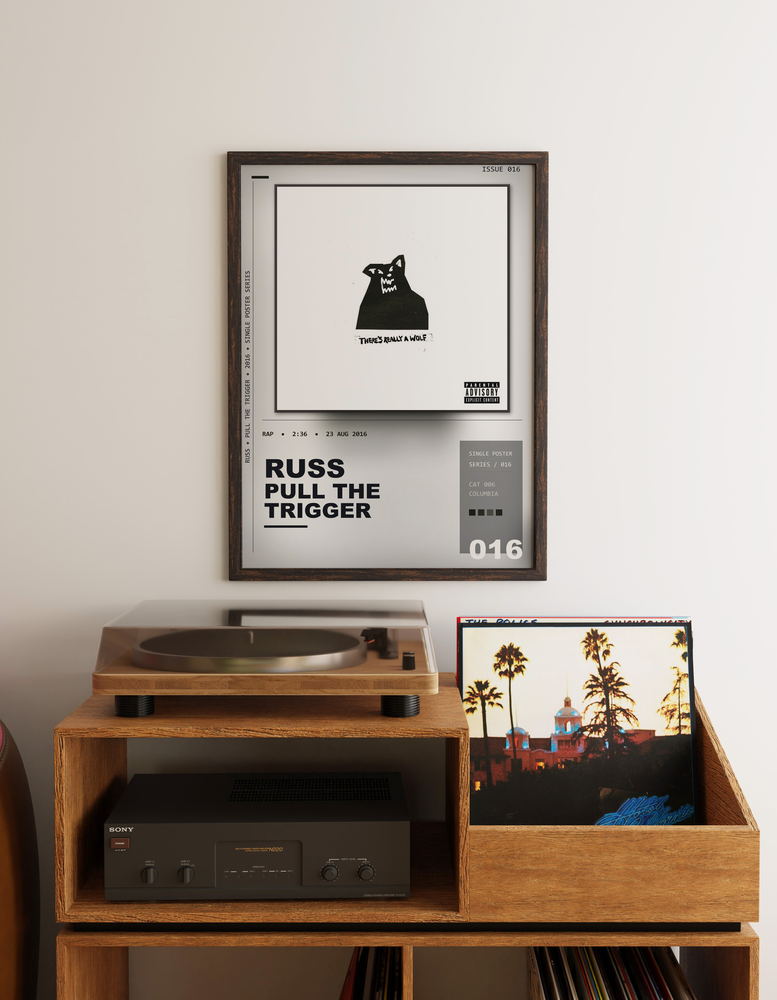 Music poster: Russ - Pull The Trigger