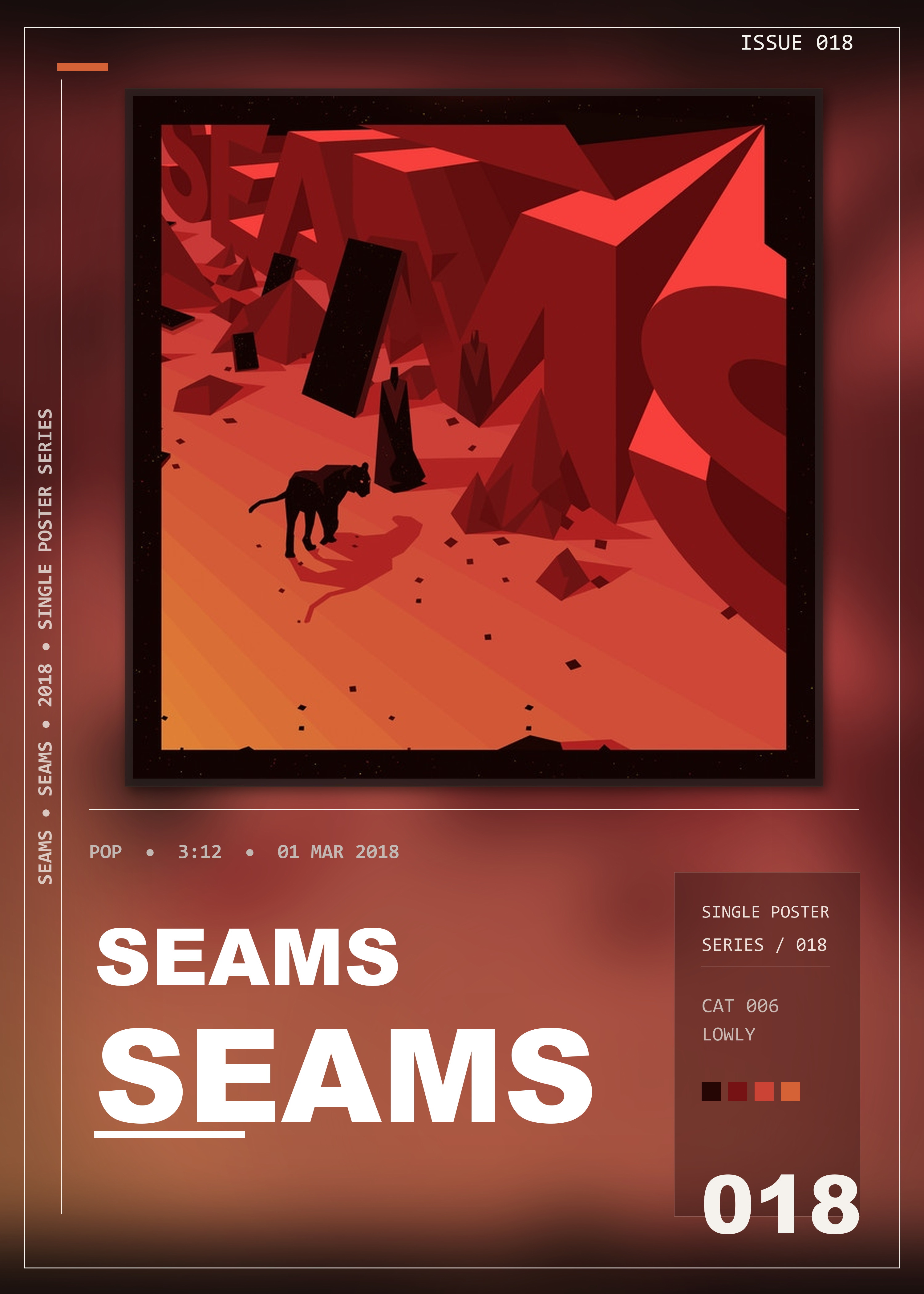 Music poster: SEAMS - seams