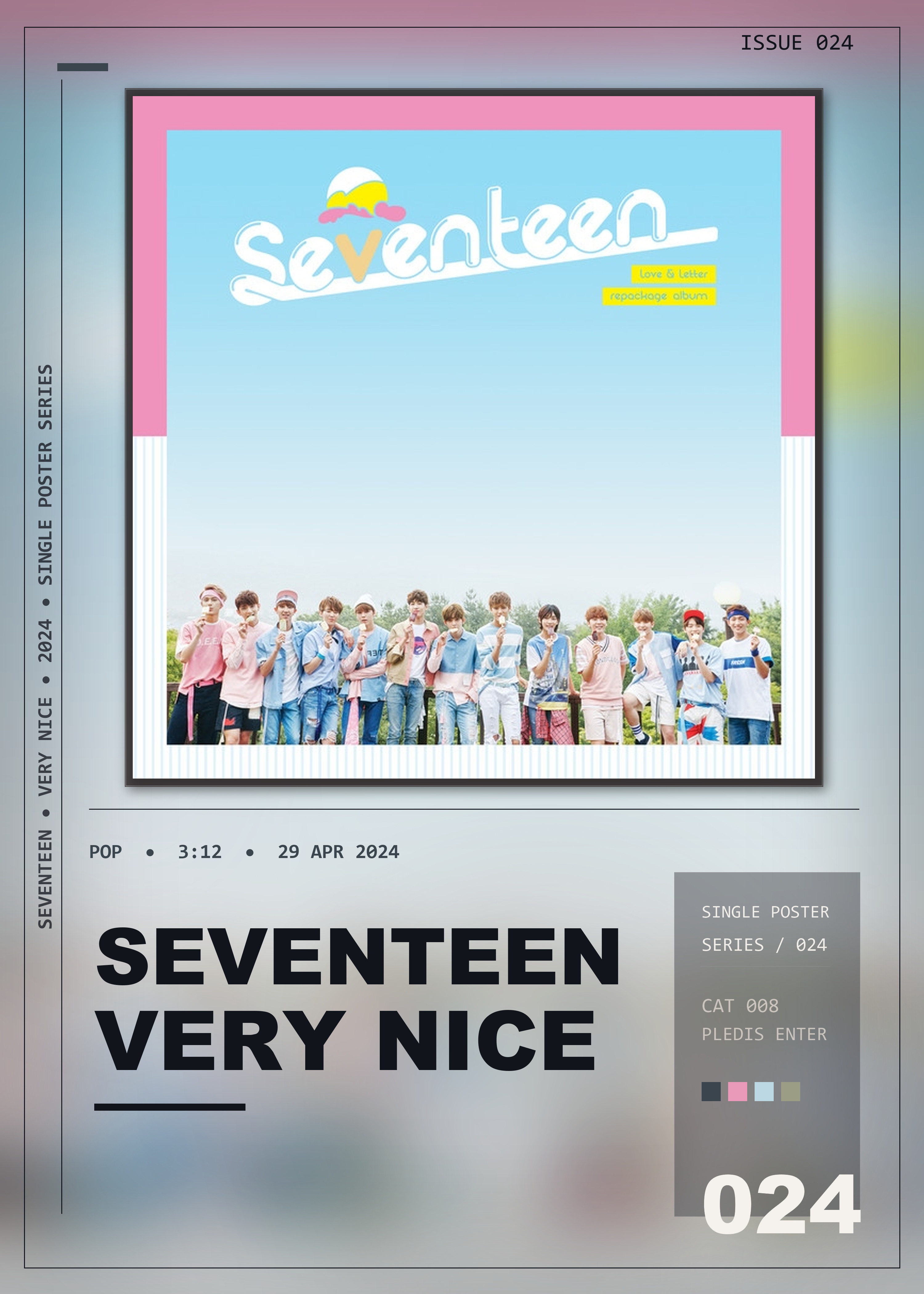 Music poster: SEVENTEEN - VERY NICE