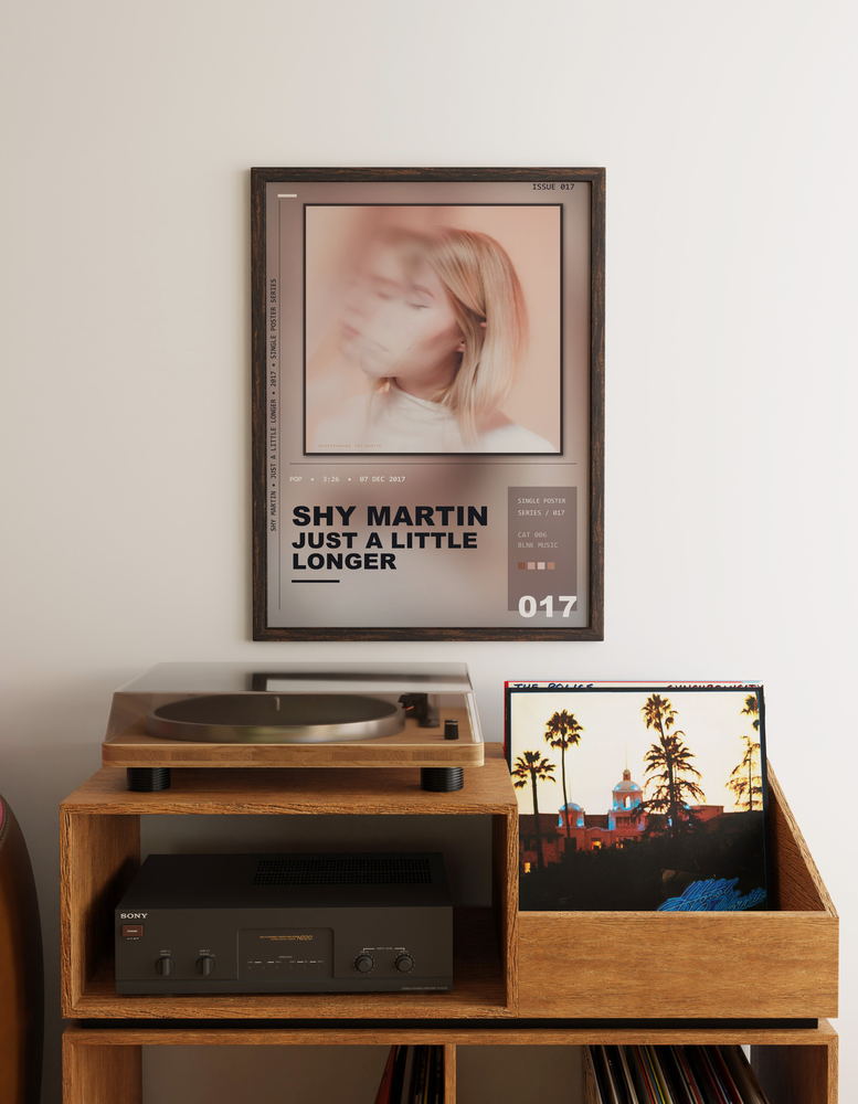 Music poster: SHY Martin - Just a Little Longer