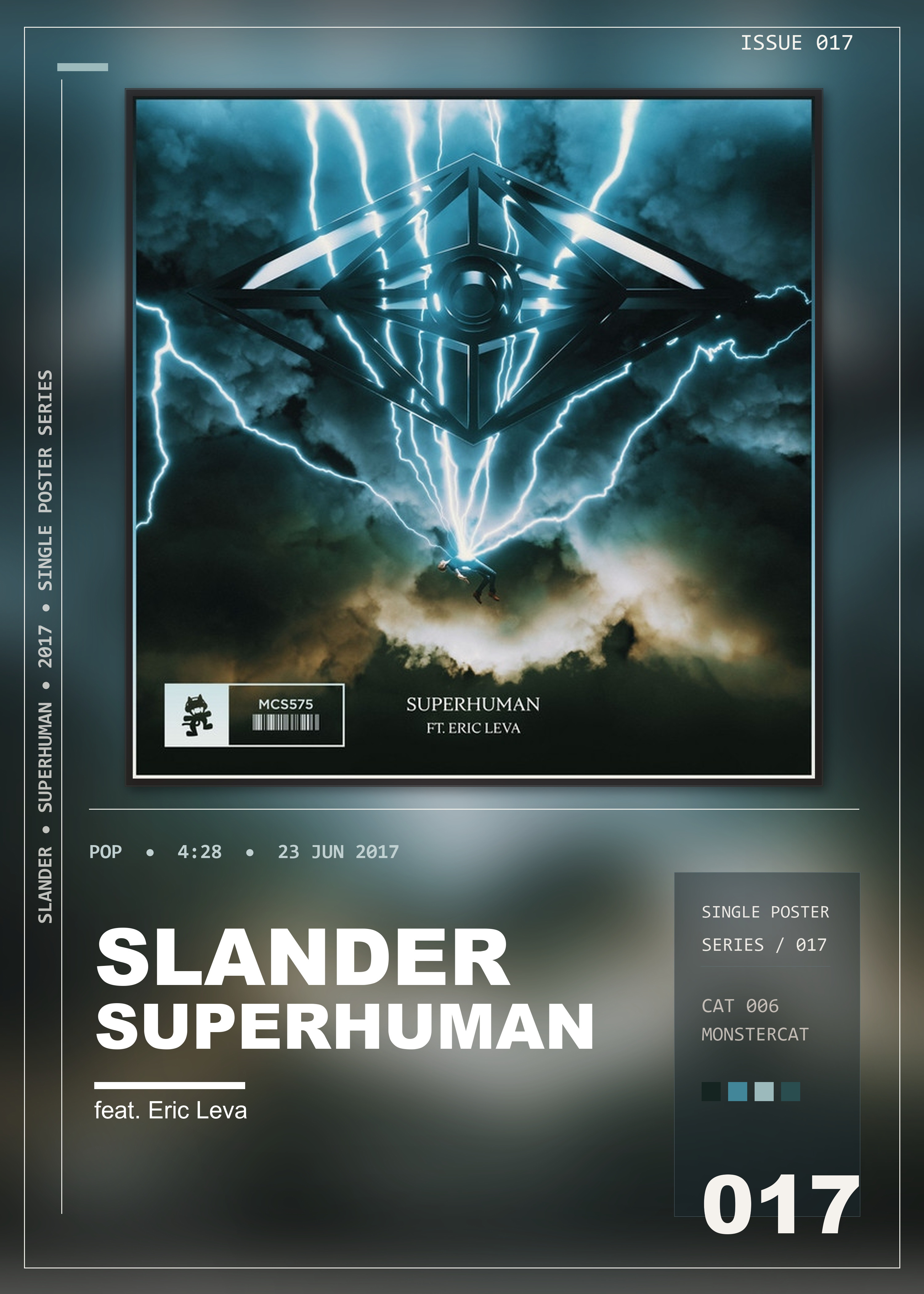 Music poster: SLANDER - Superhuman feat Eric Leva