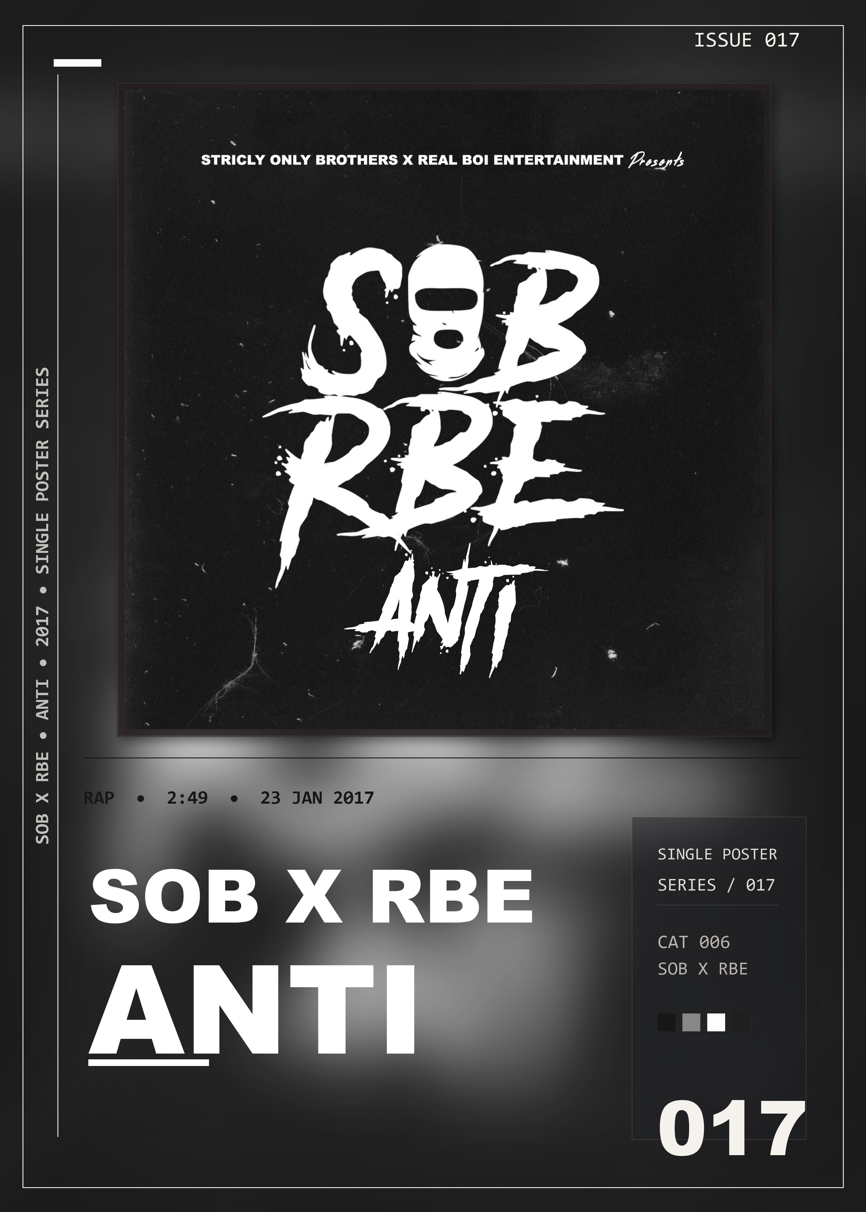Music poster: SOB X RBE - Anti