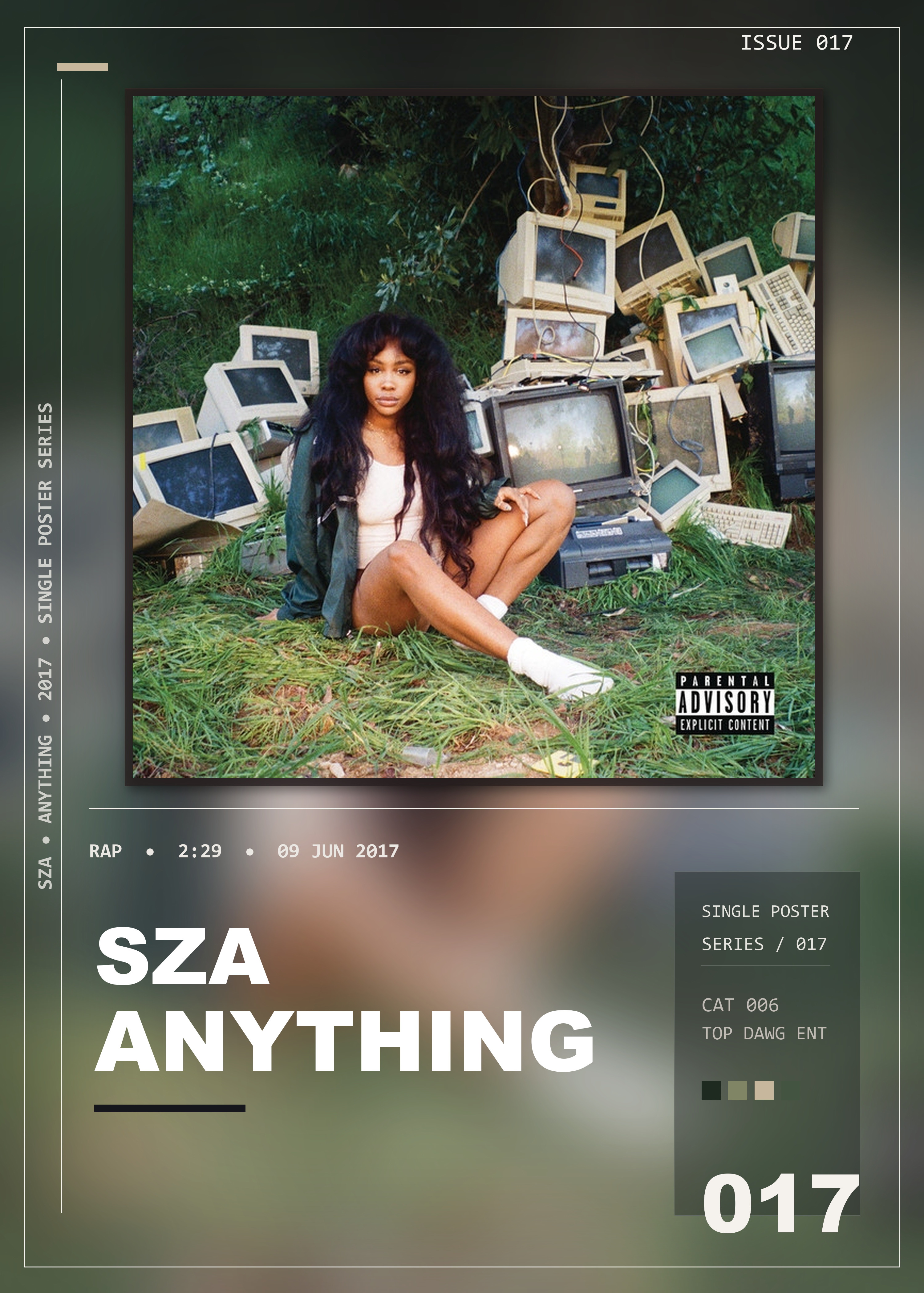 Music poster: SZA - Anything