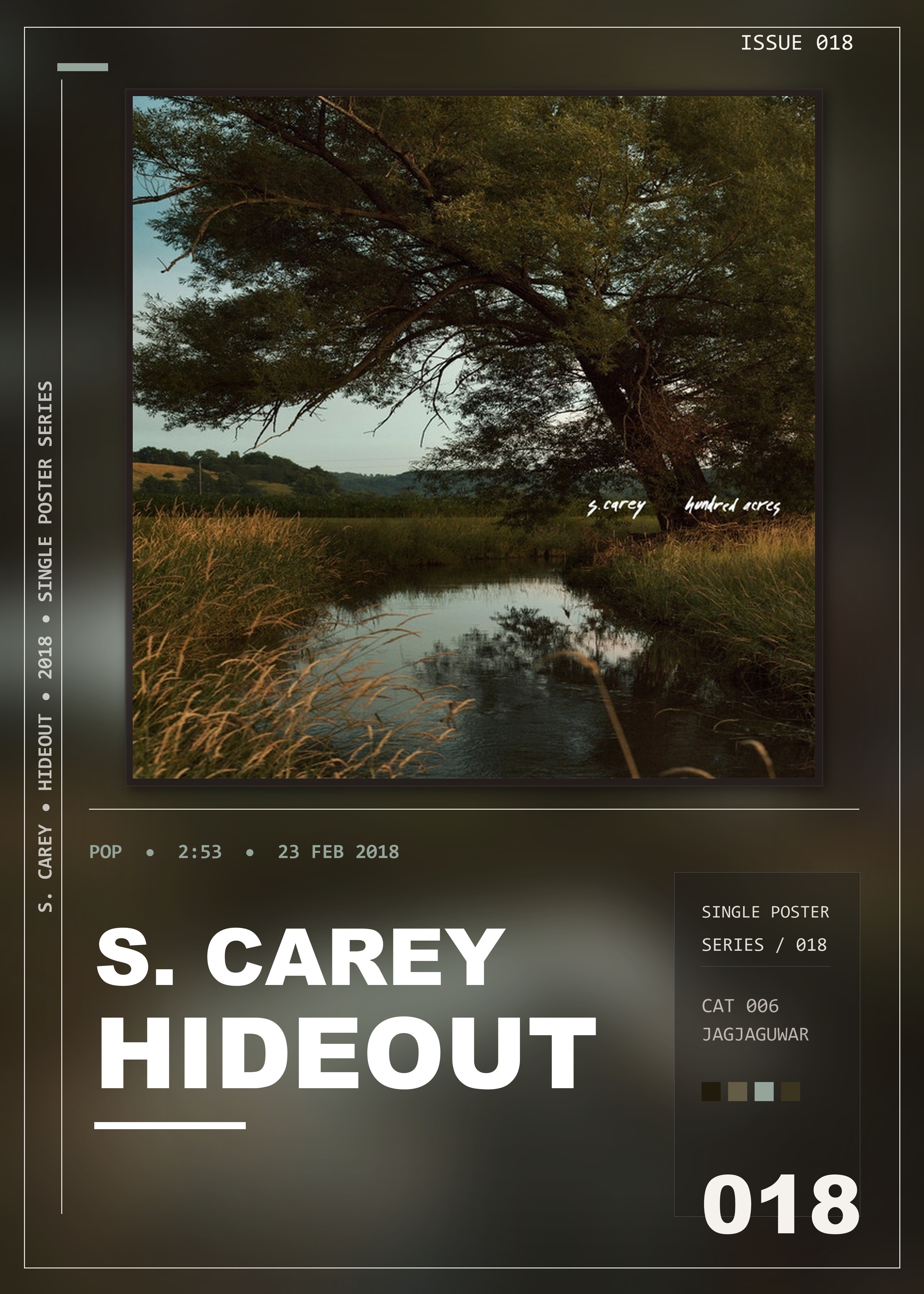 Music poster: S Carey - Hideout