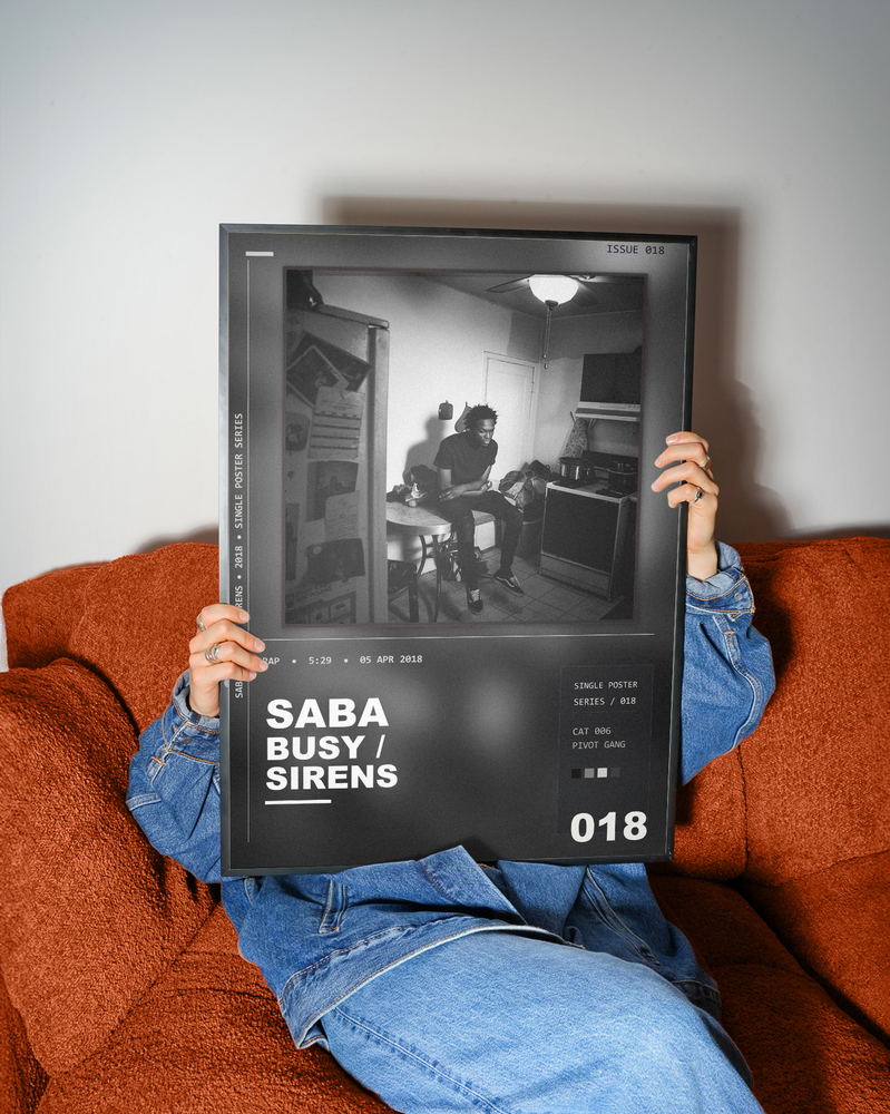Music poster: Saba - BUSY SIRENS