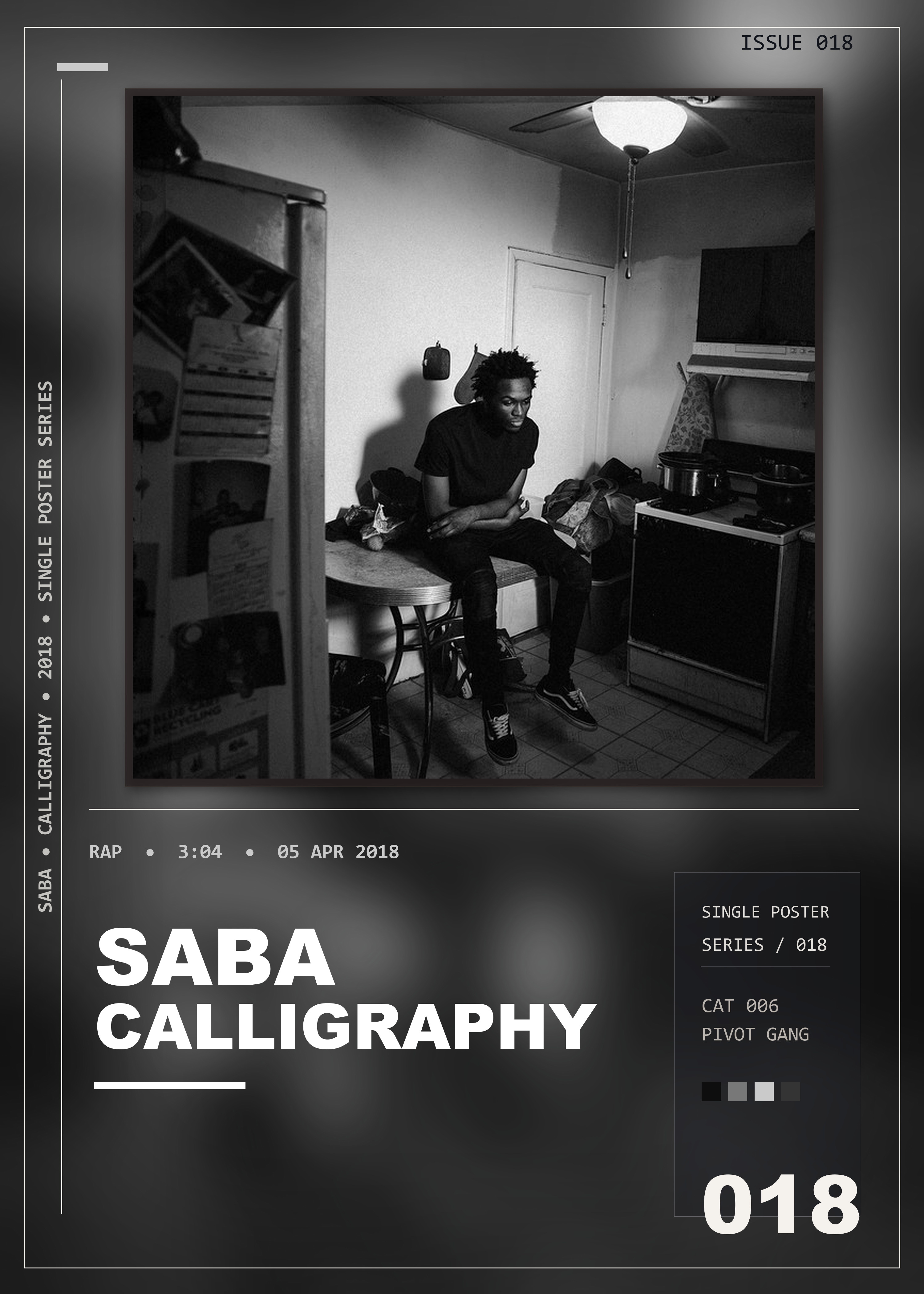 Music poster: Saba - CALLIGRAPHY