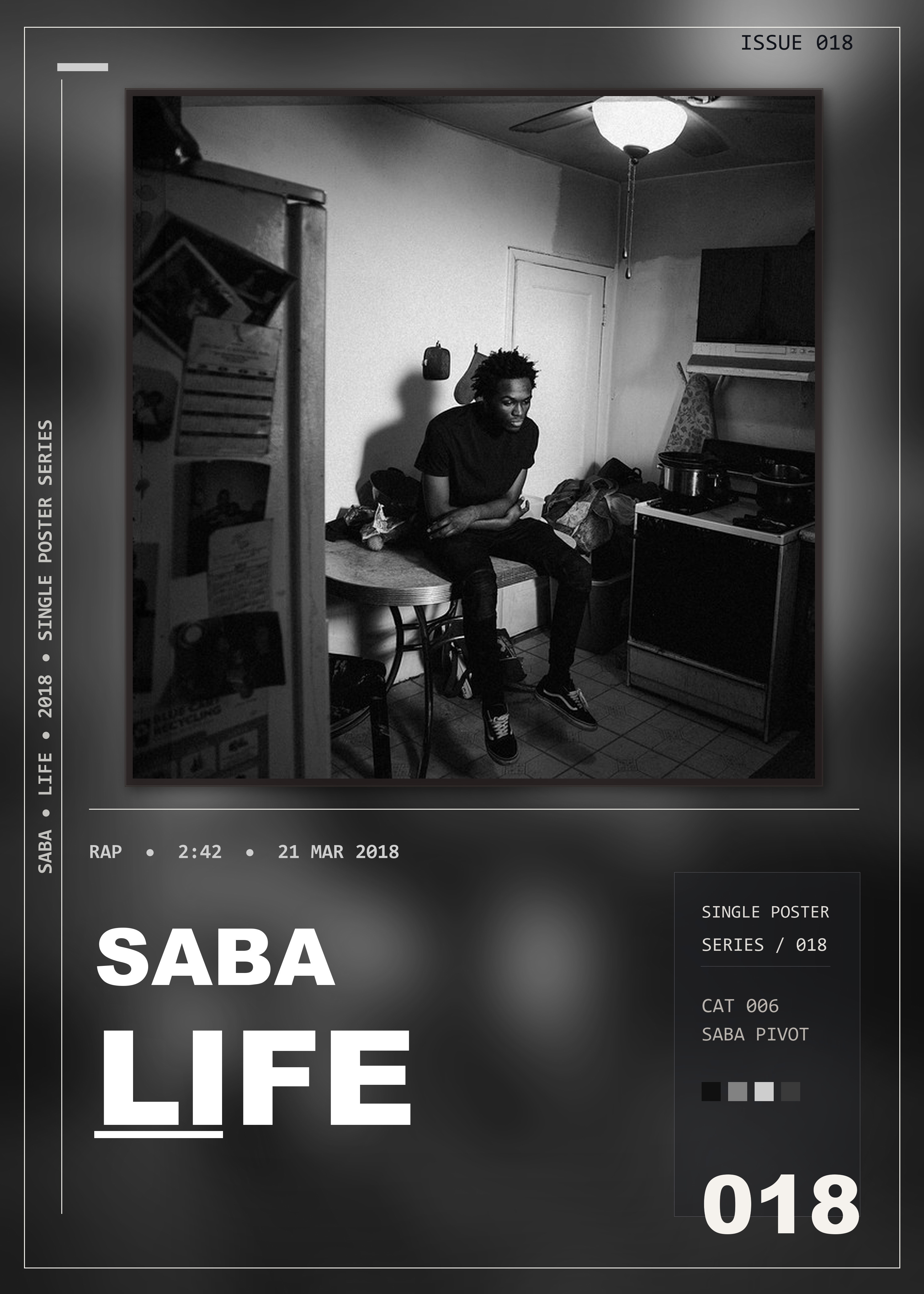 Music poster: Saba - LIFE
