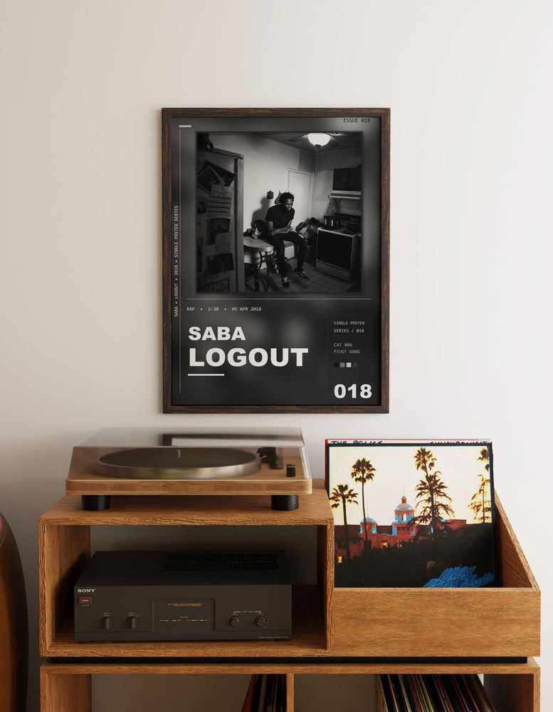 Music poster: Saba - LOGOUT