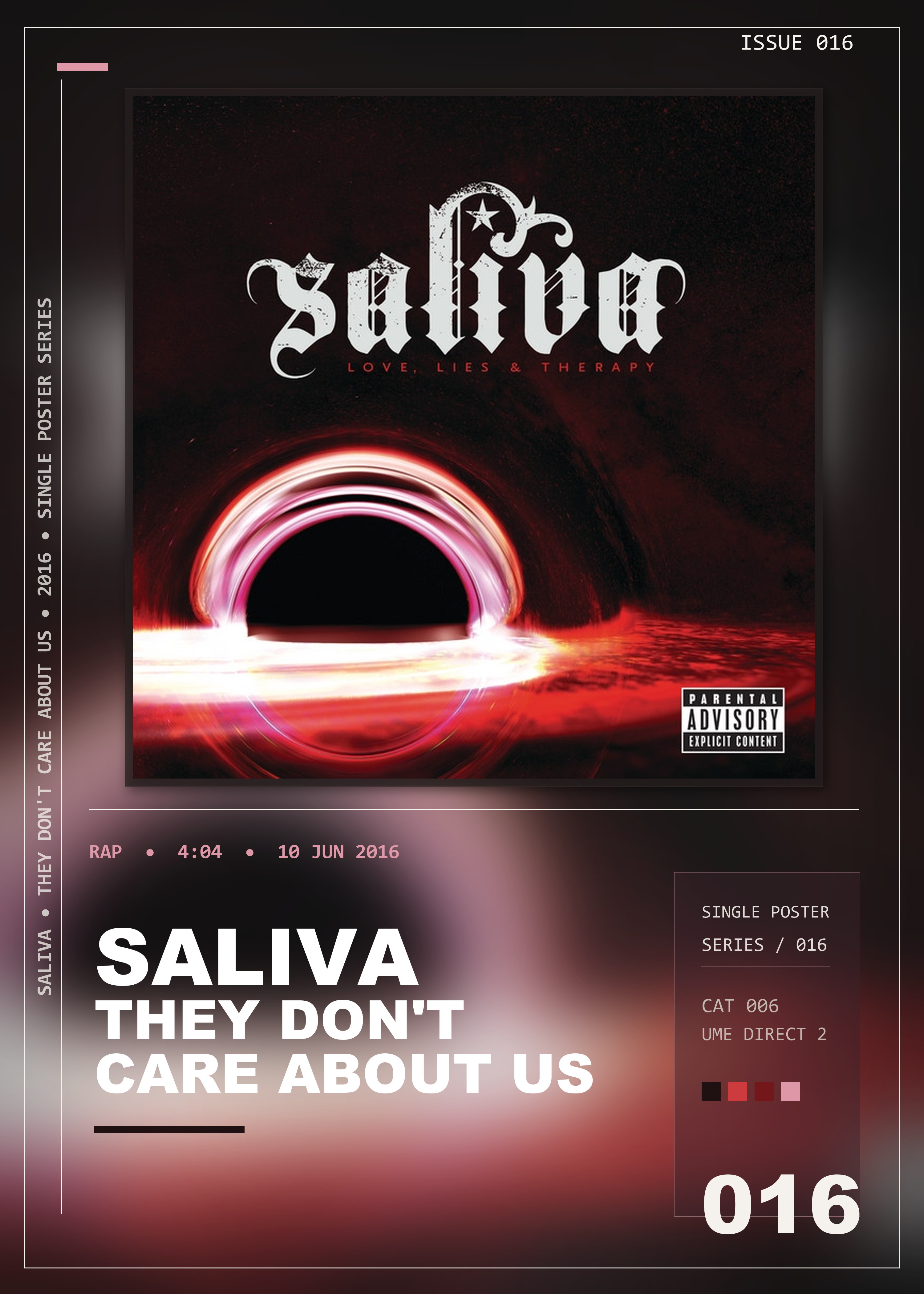 Music poster: Saliva - They Dont Care About Us