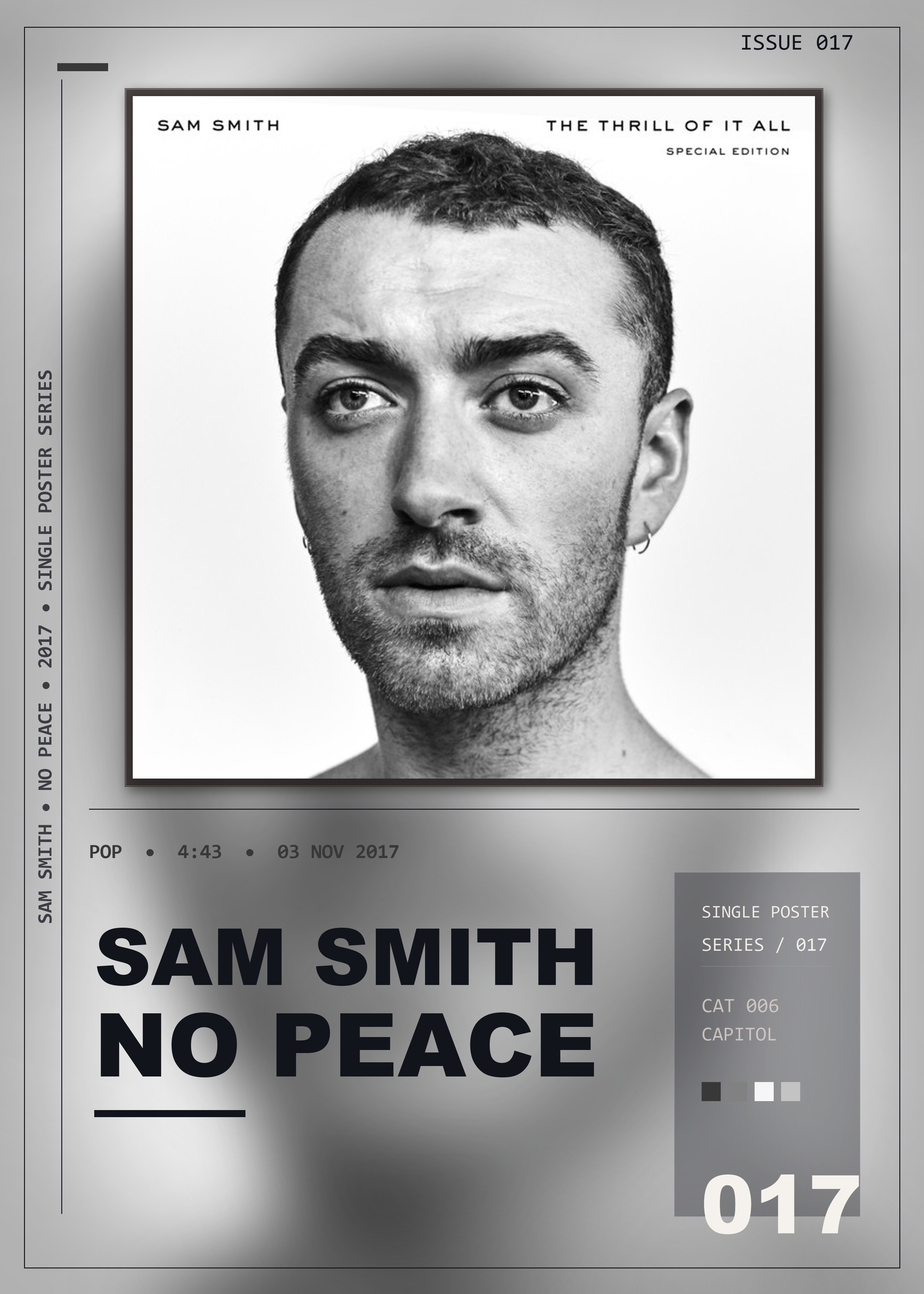 Music poster: Sam Smith - No Peace