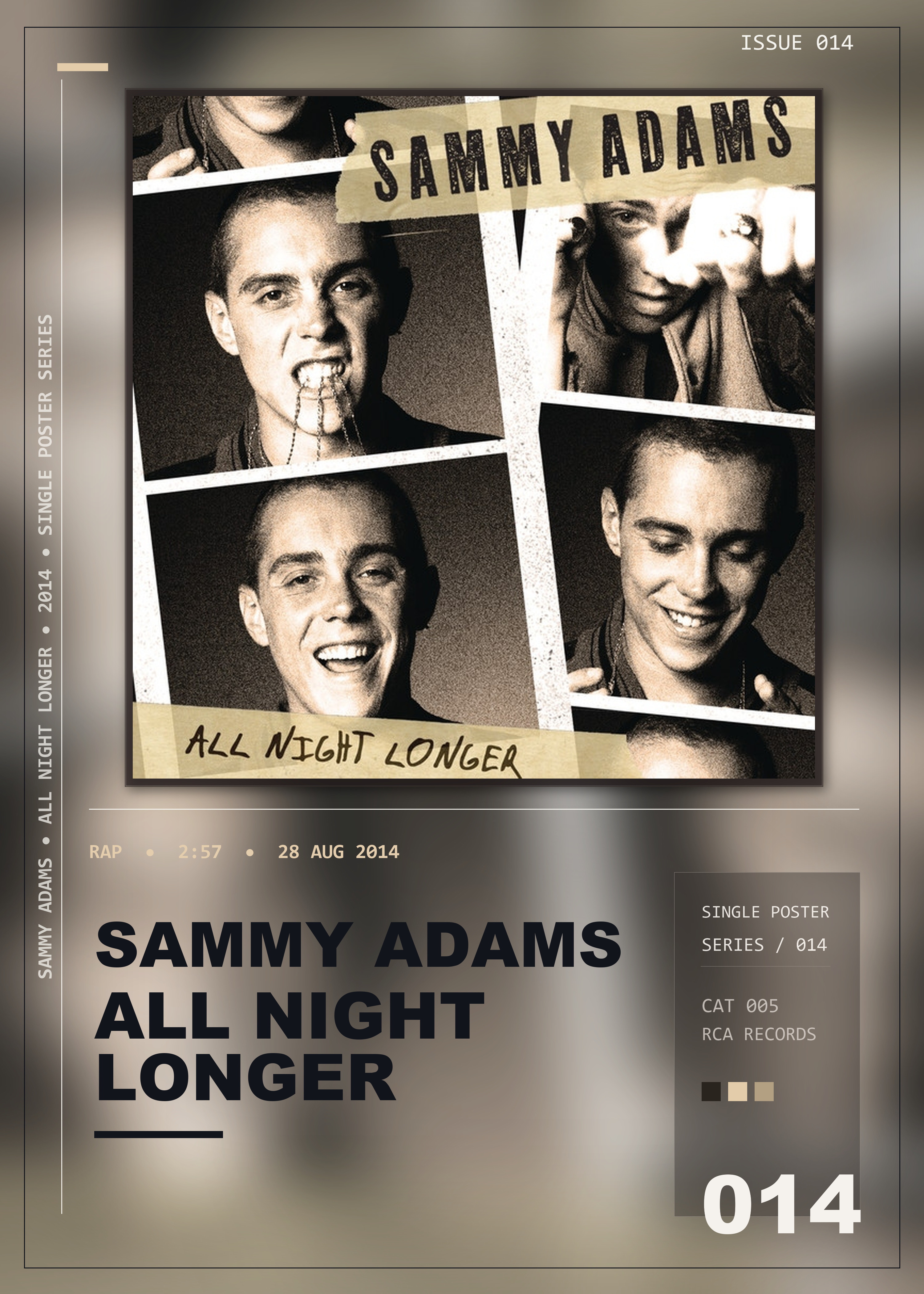 Music poster: Sammy Adams - All Night Longer