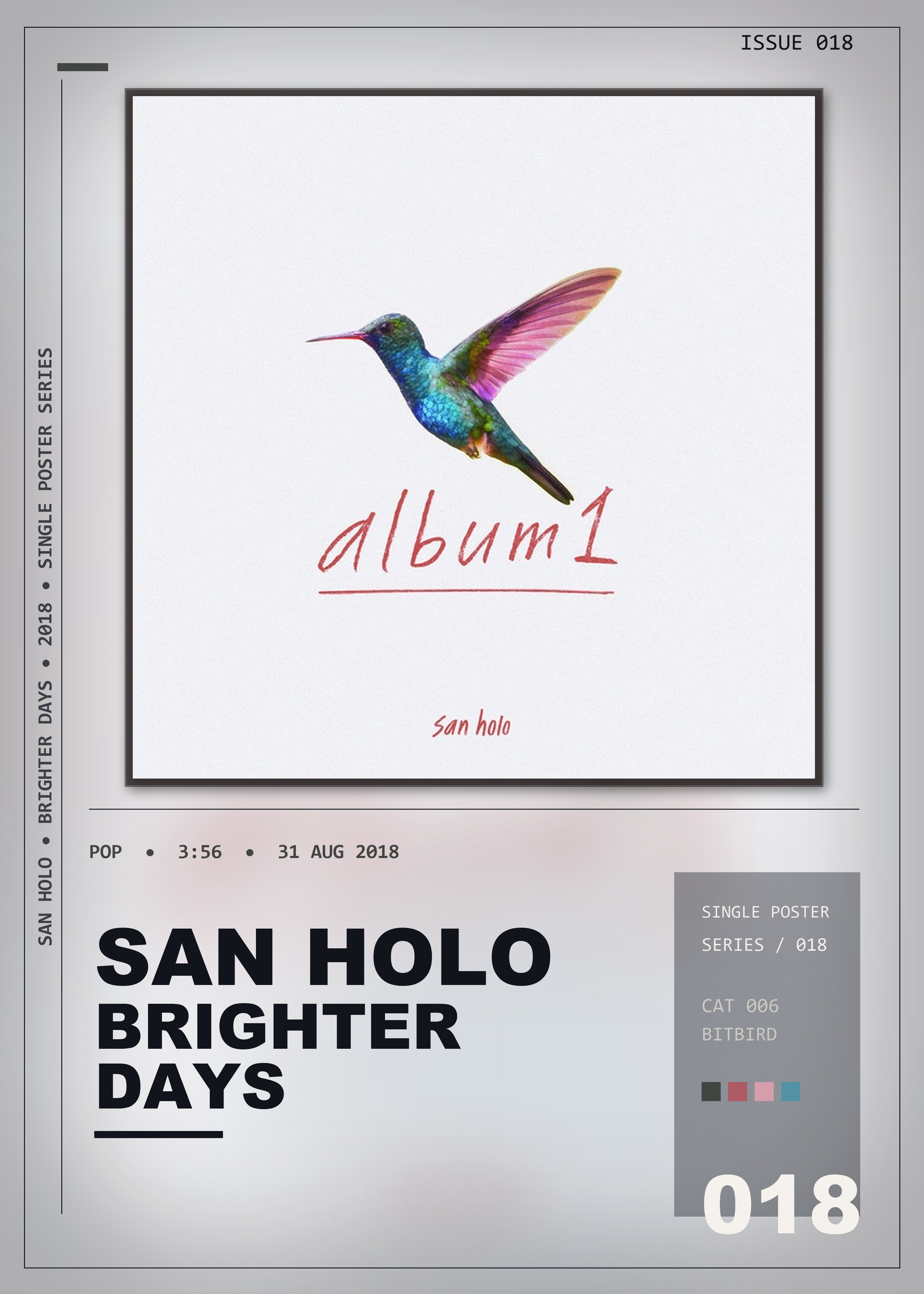 Music poster: San Holo - brighter days