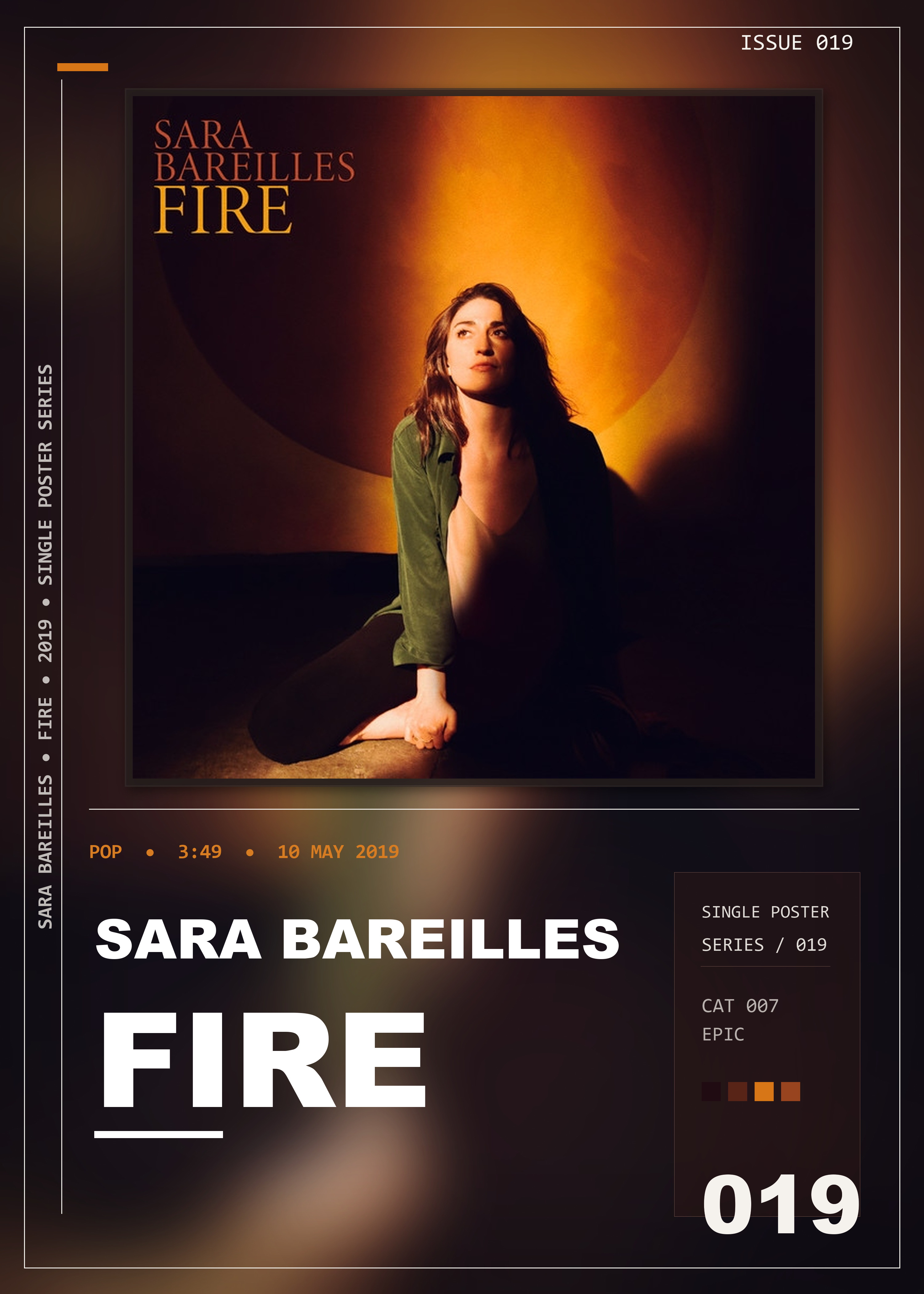Music poster: Sara Bareilles - Fire