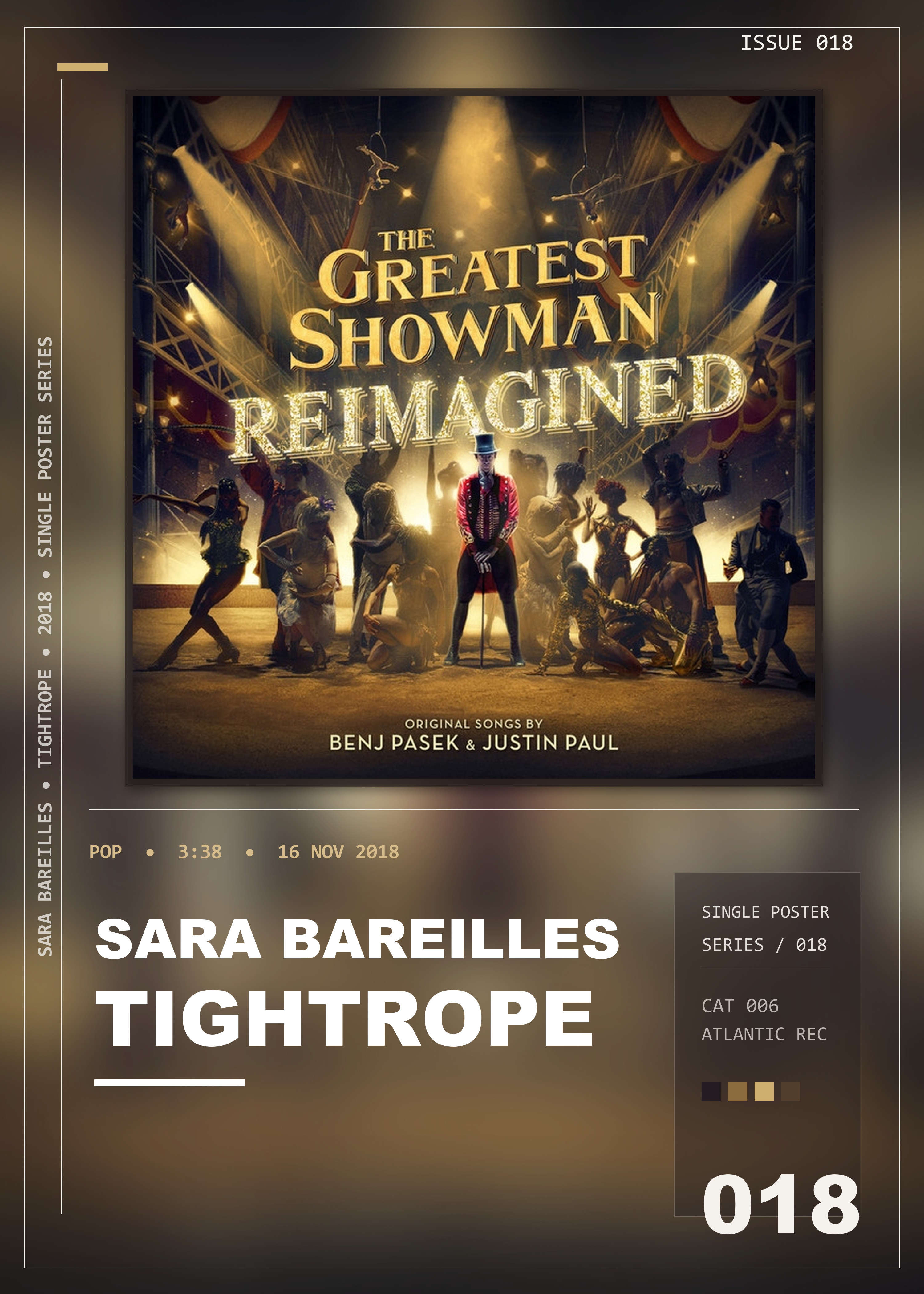 Music poster: Sara Bareilles - Tightrope