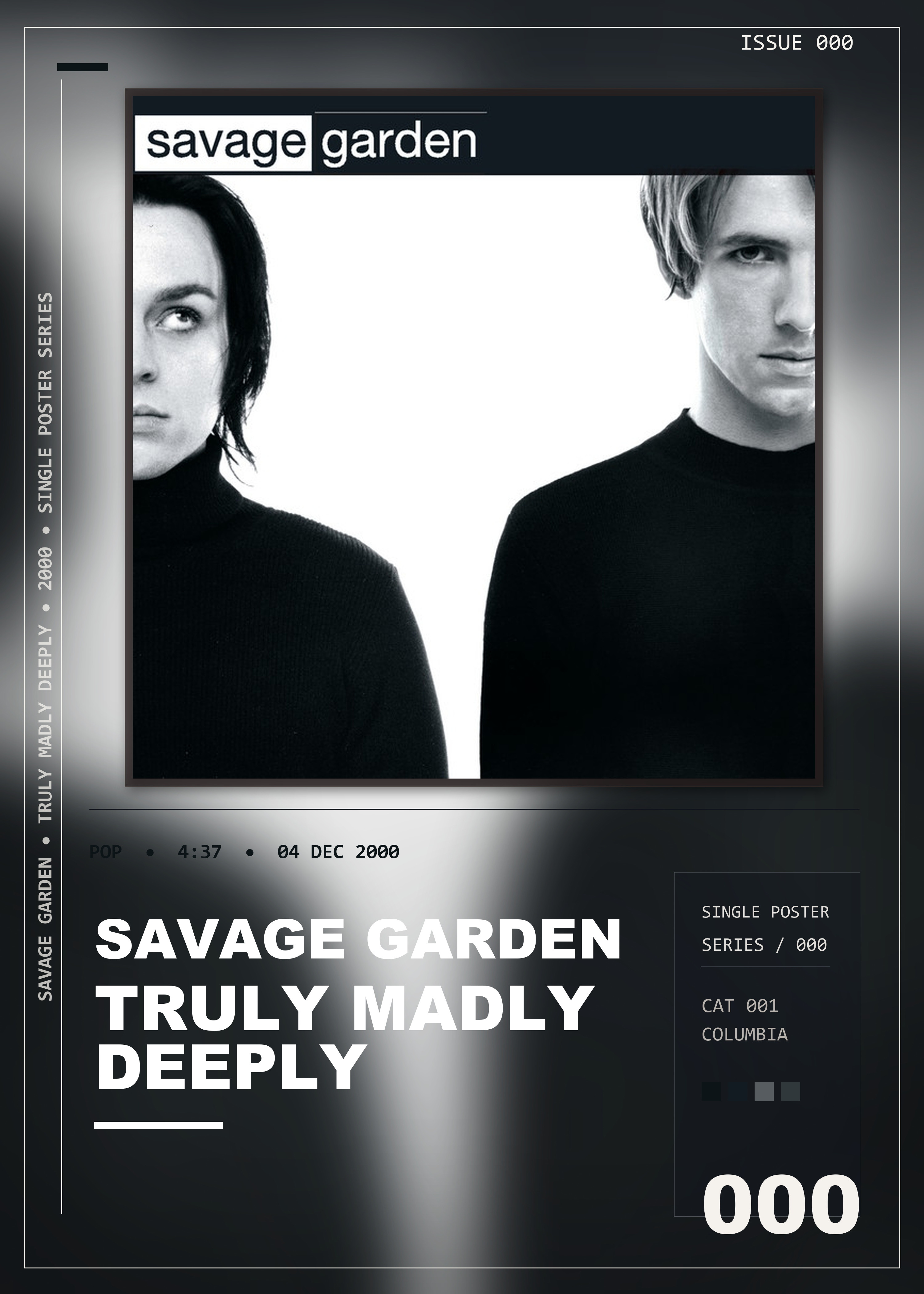 Music poster: Savage Garden - Truly Madly Deeply