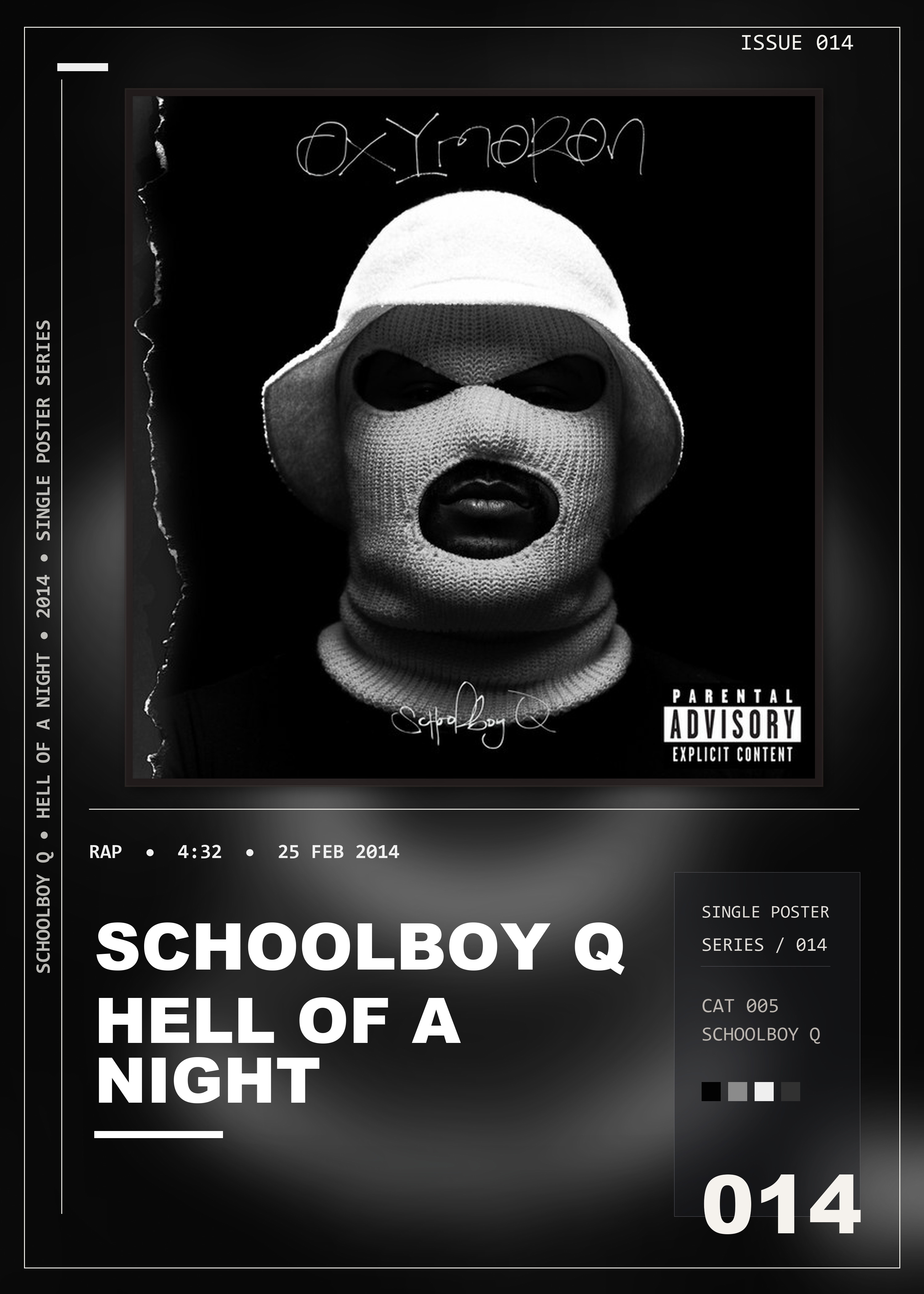 Music poster: ScHoolboy Q - Hell Of A Night