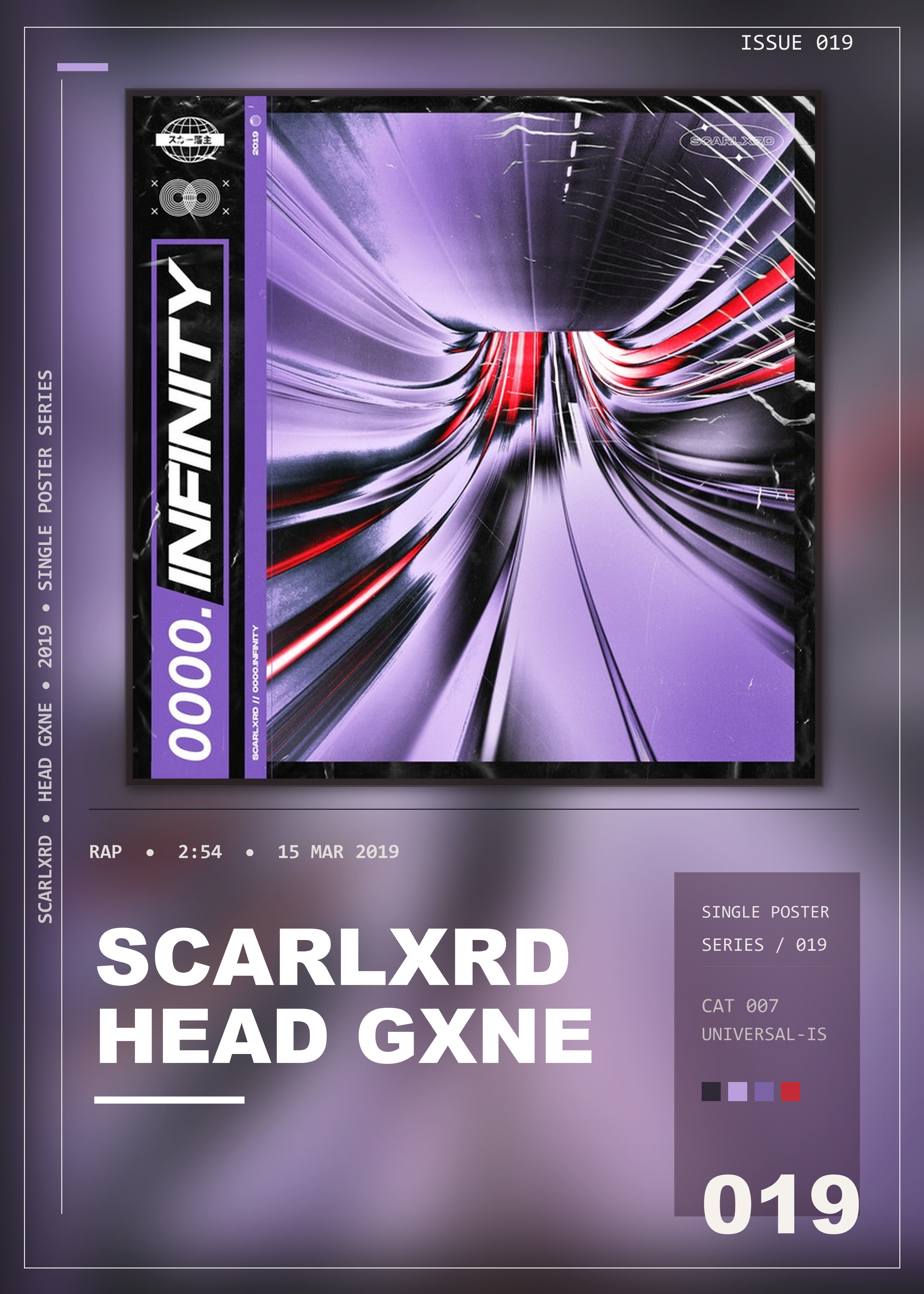 Music poster: Scarlxrd - HEAD GXNE