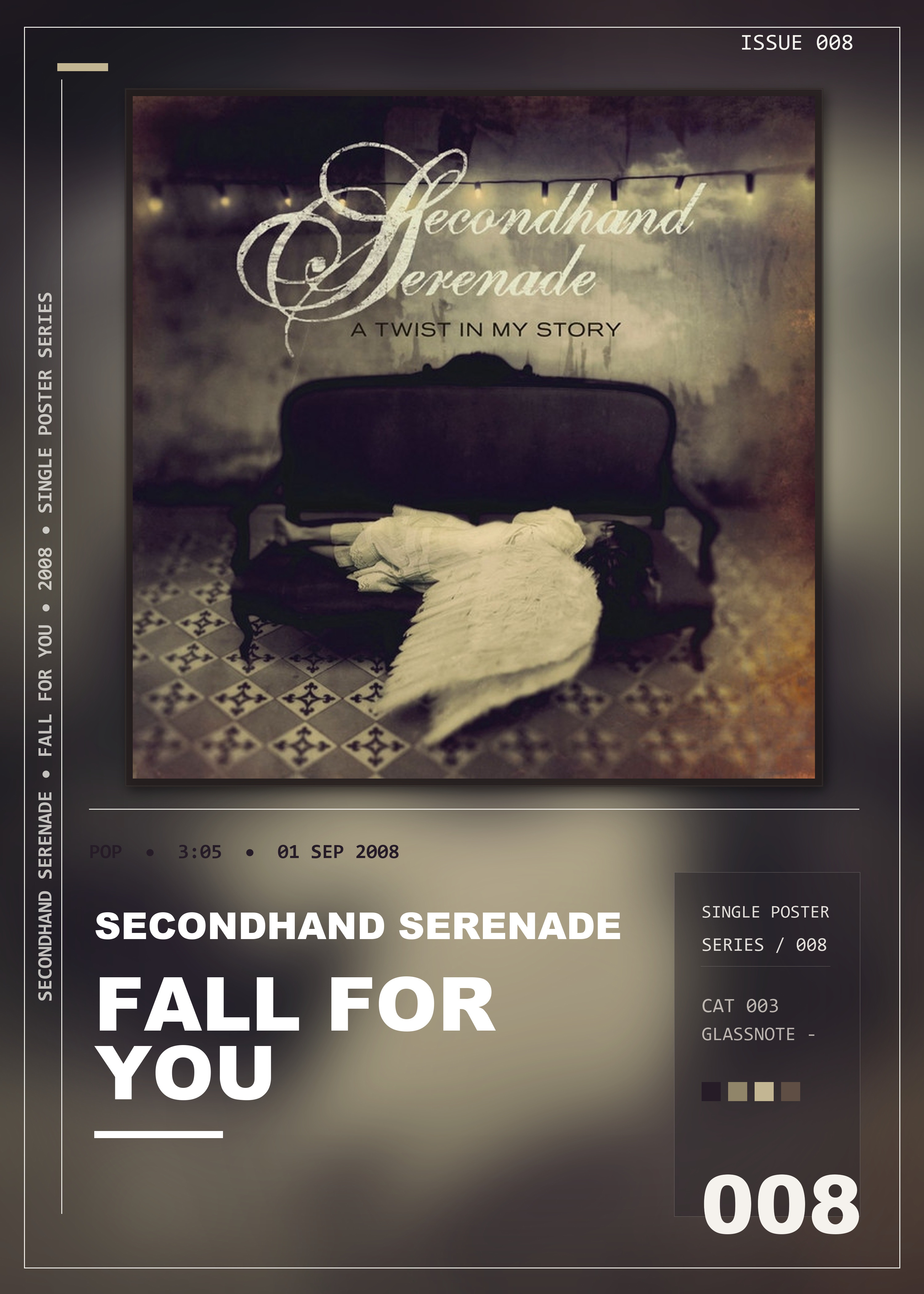 Music poster: Secondhand Serenade - Fall For You