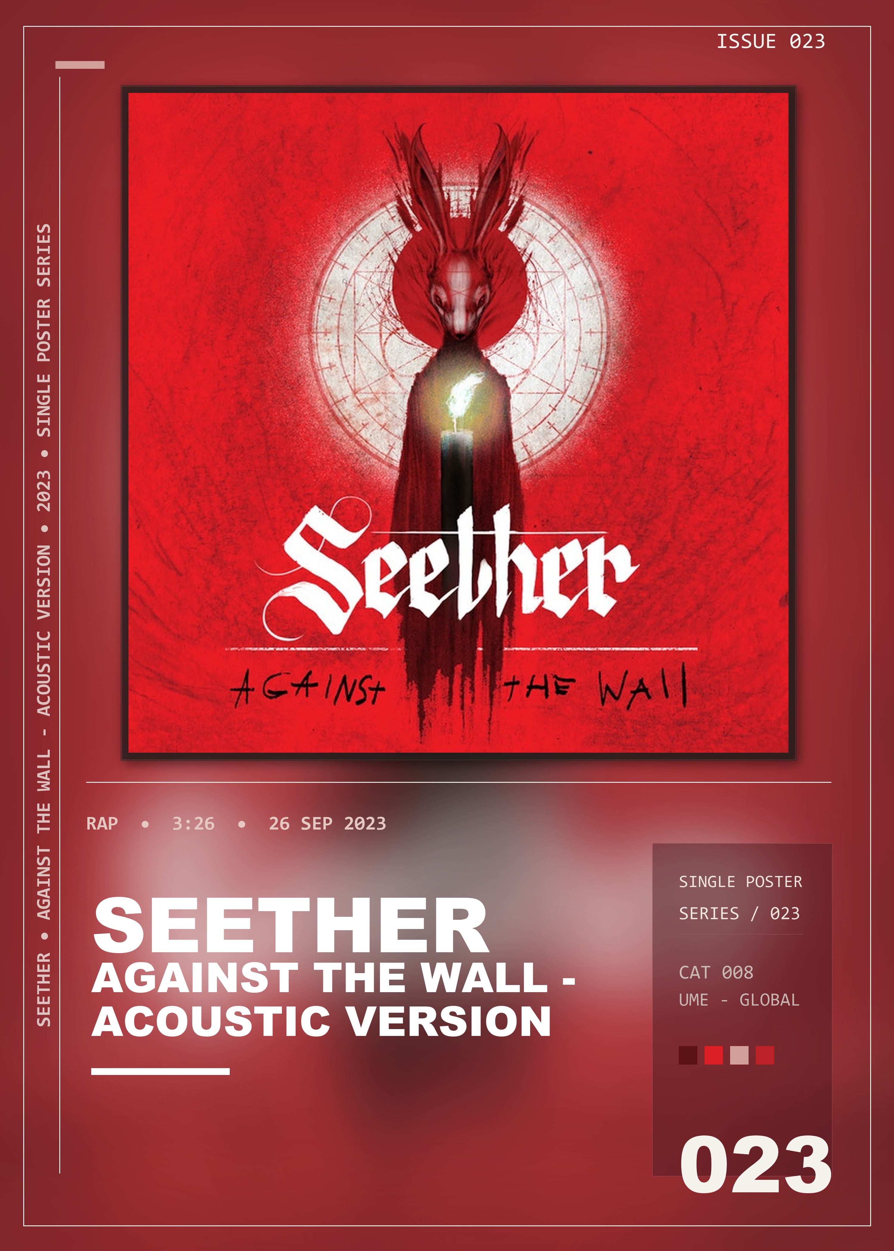 Music poster: Seether - Against The Wall - Acoustic Version