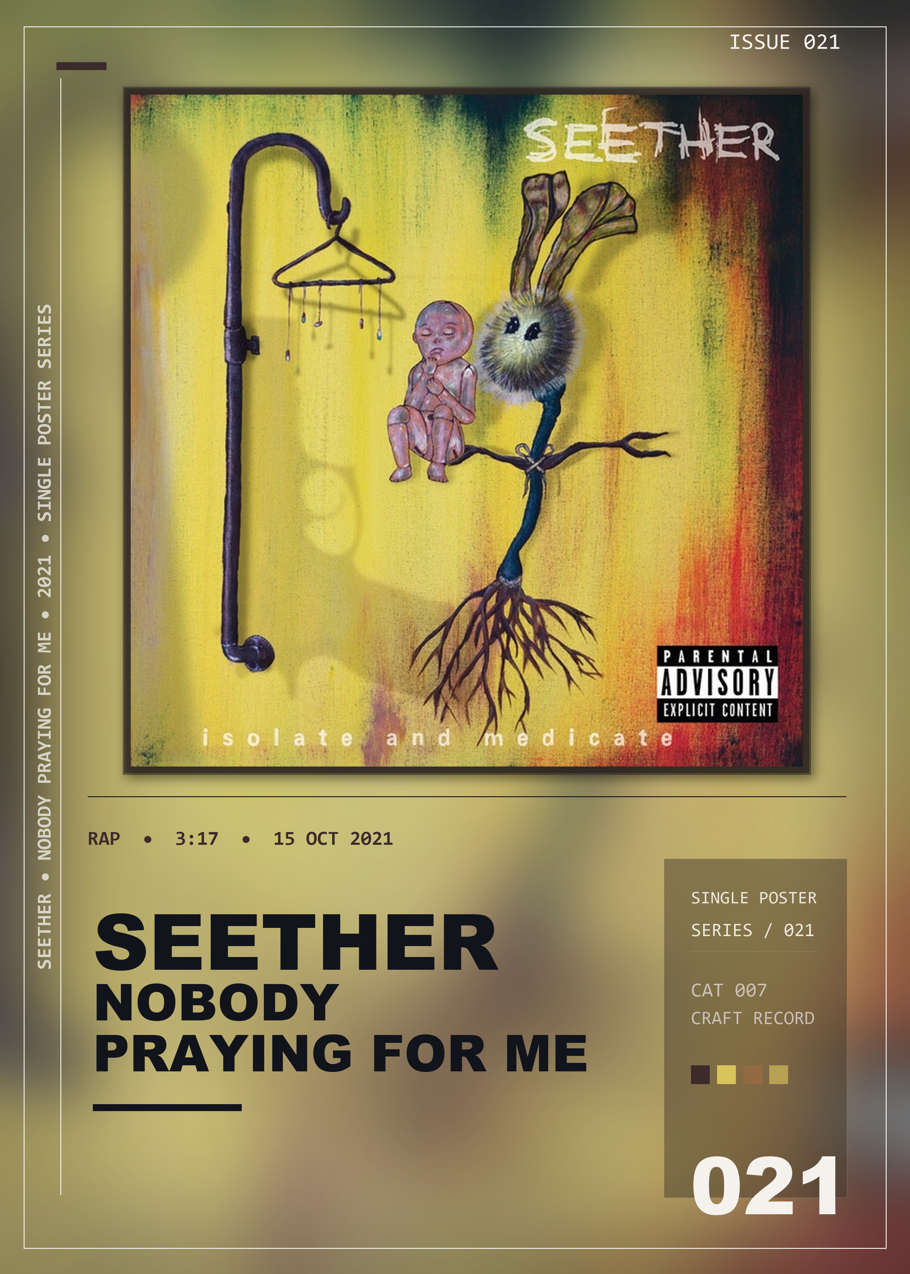 Music poster: Seether - Nobody Praying For Me