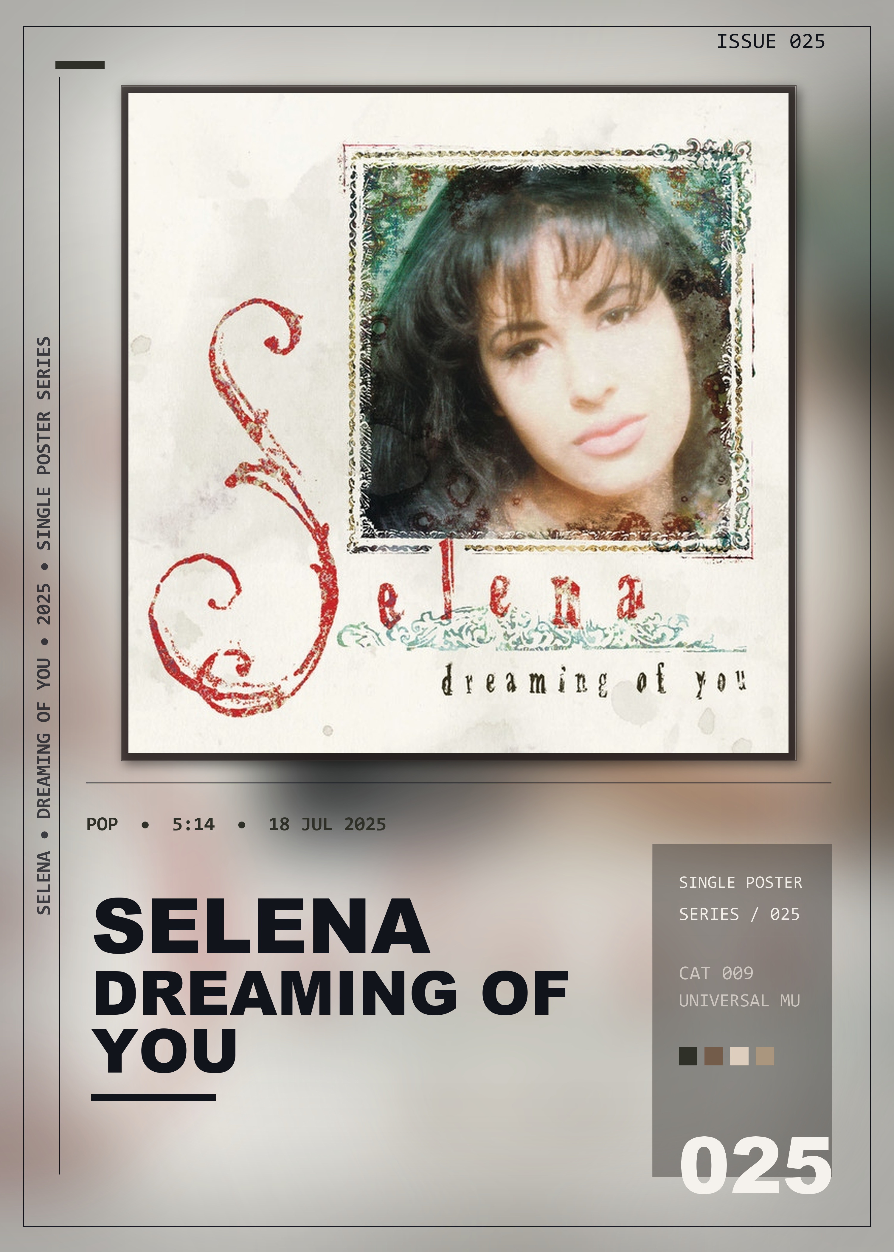 Music poster: Selena - Dreaming Of You