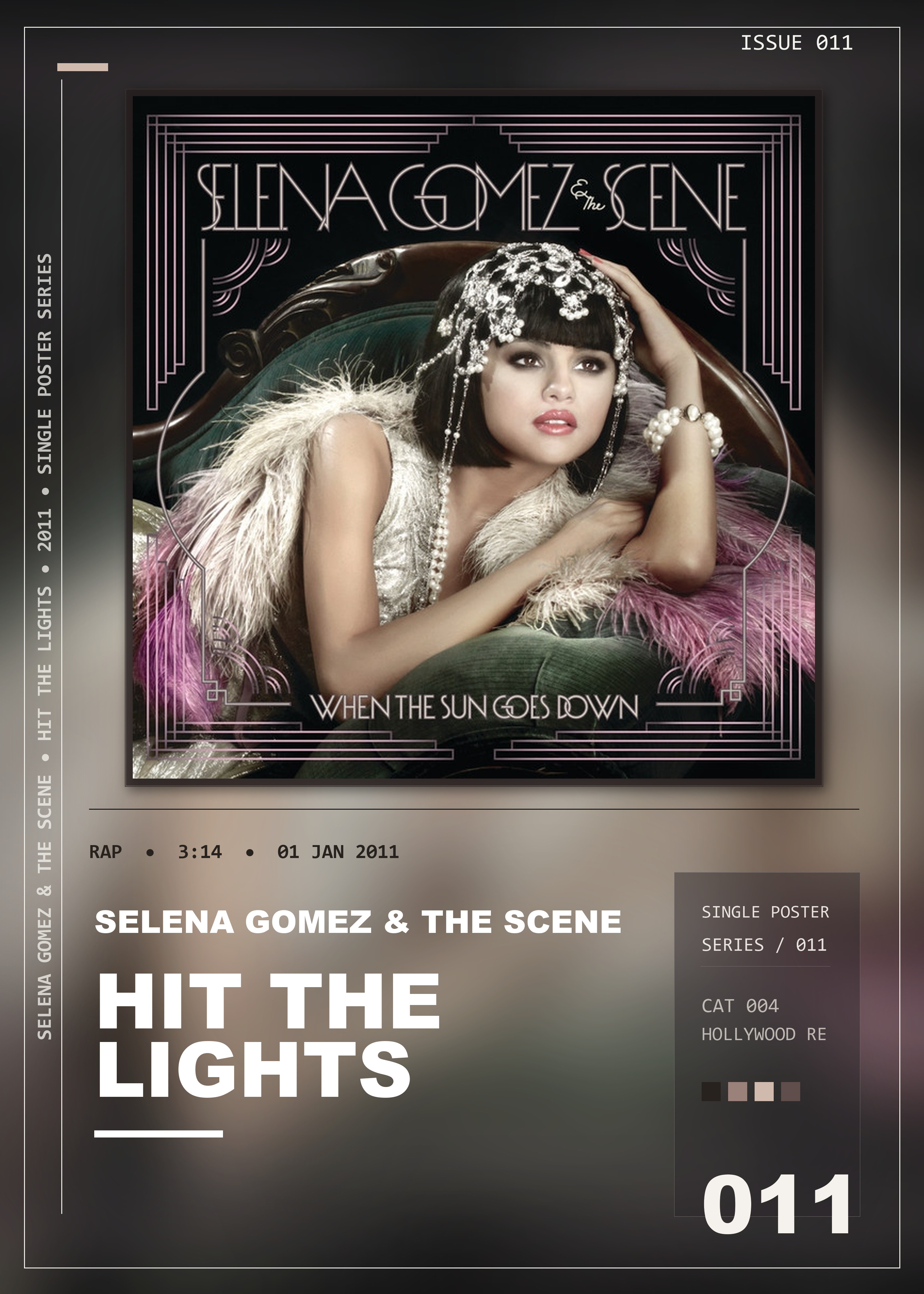 Music poster: Selena Gomez The Scene - Hit The Lights