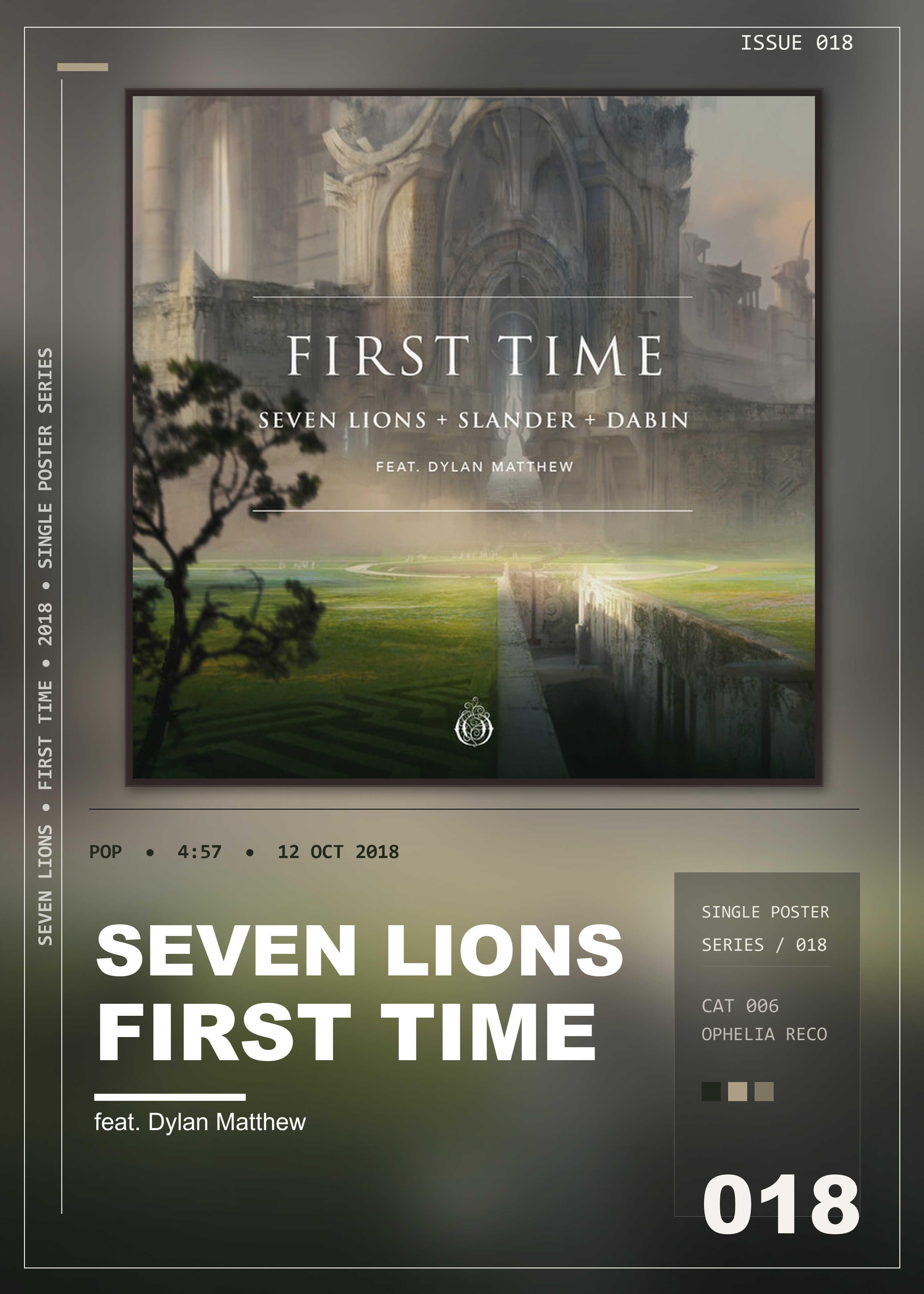 Music poster: Seven Lions - First Time feat Dylan Matthew