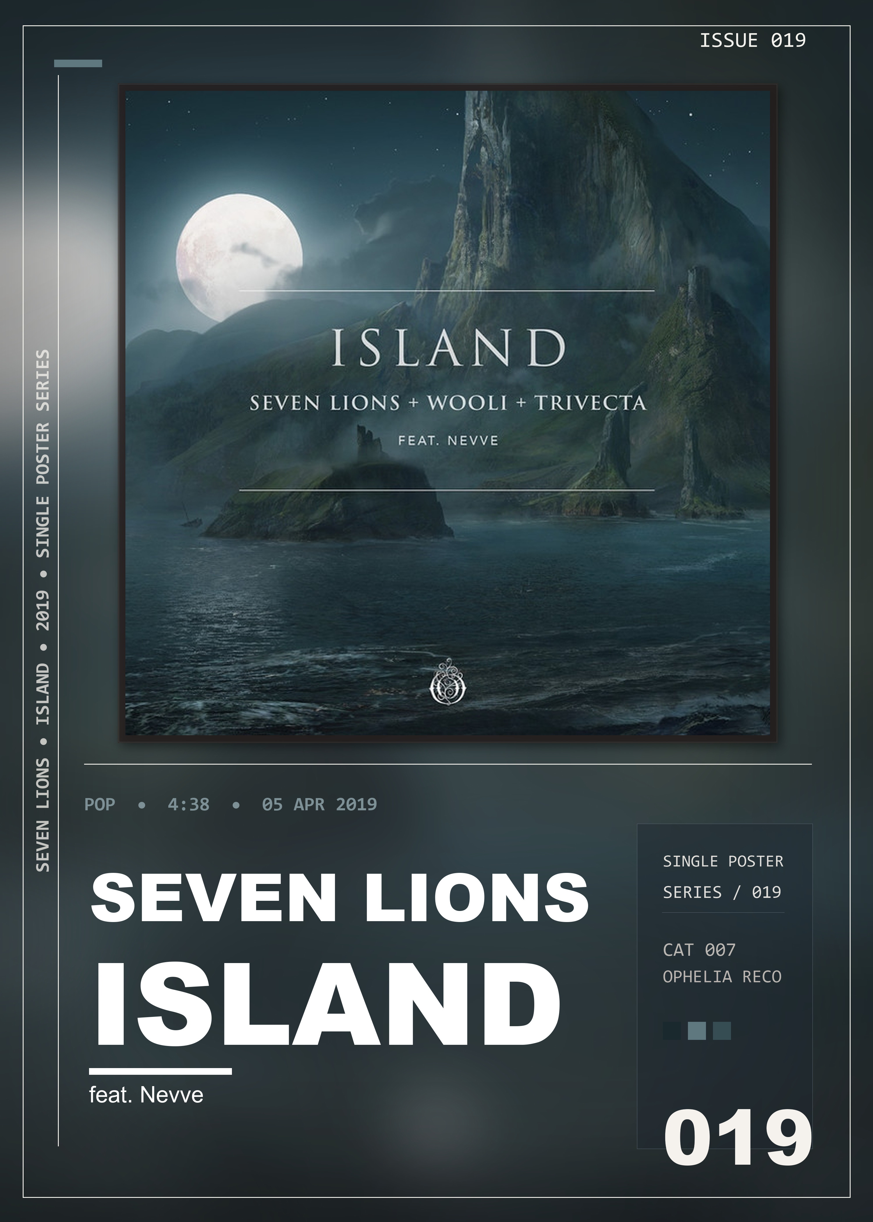 Music poster: Seven Lions - Island feat Nevve