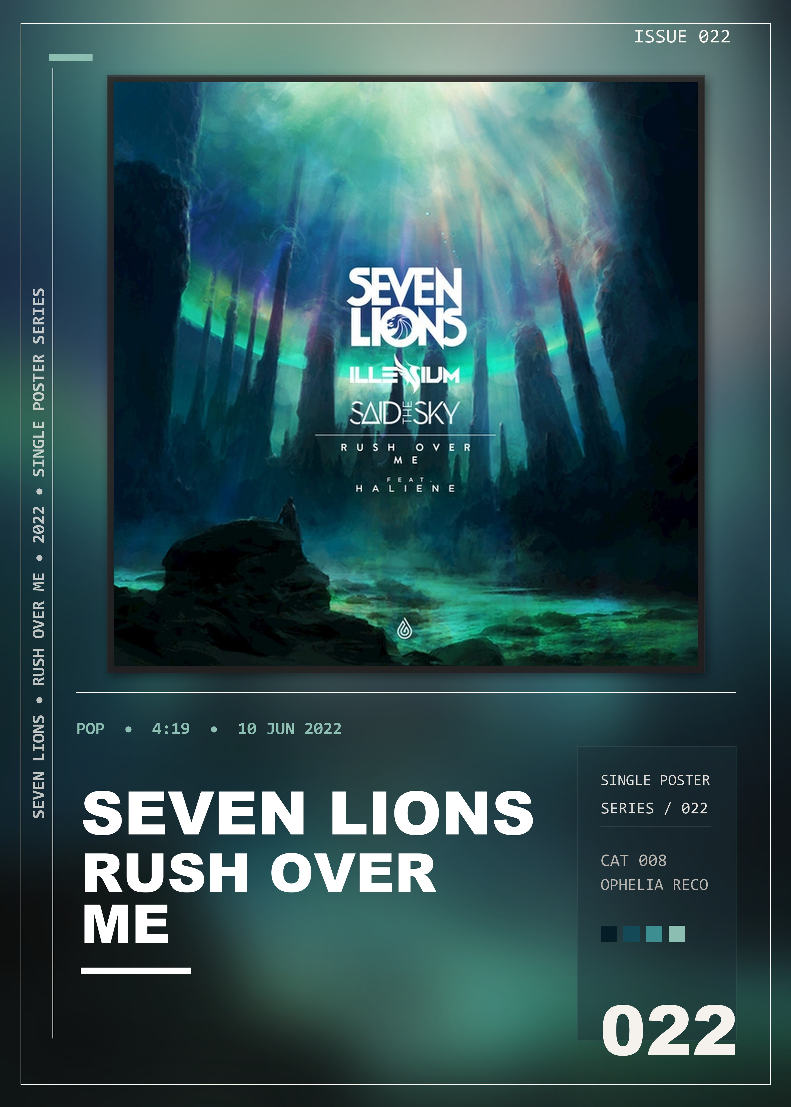 Music poster: Seven Lions - Rush Over Me