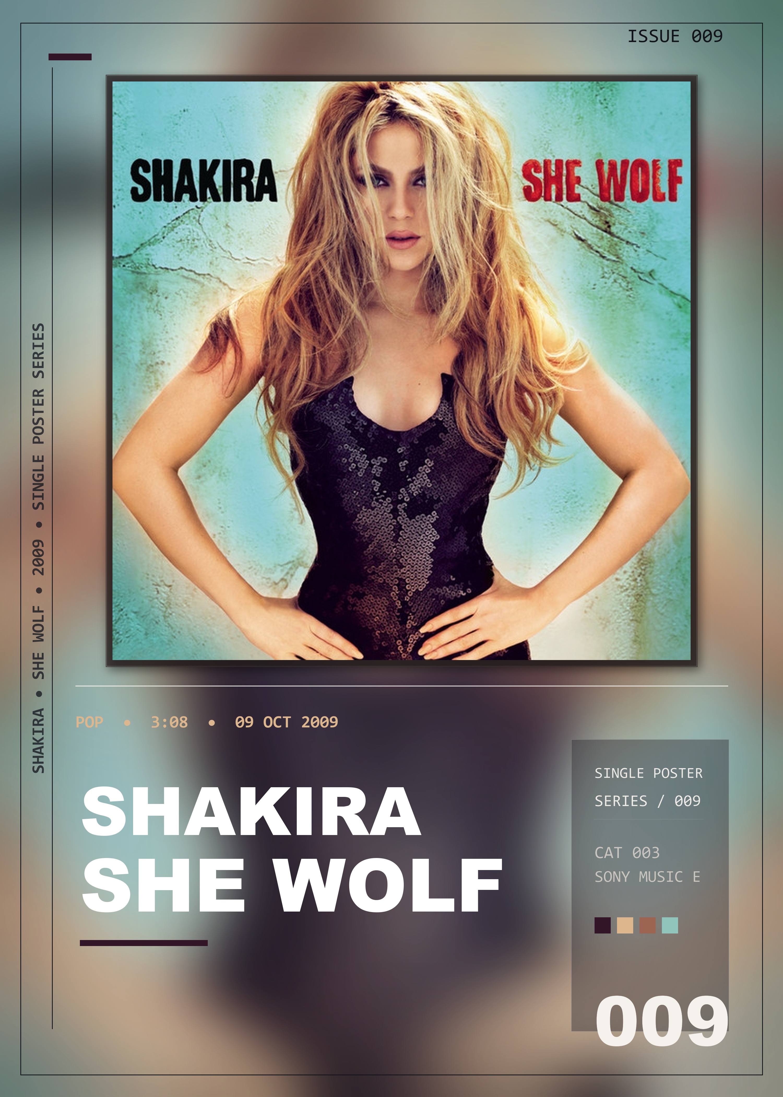Music poster: Shakira - She Wolf