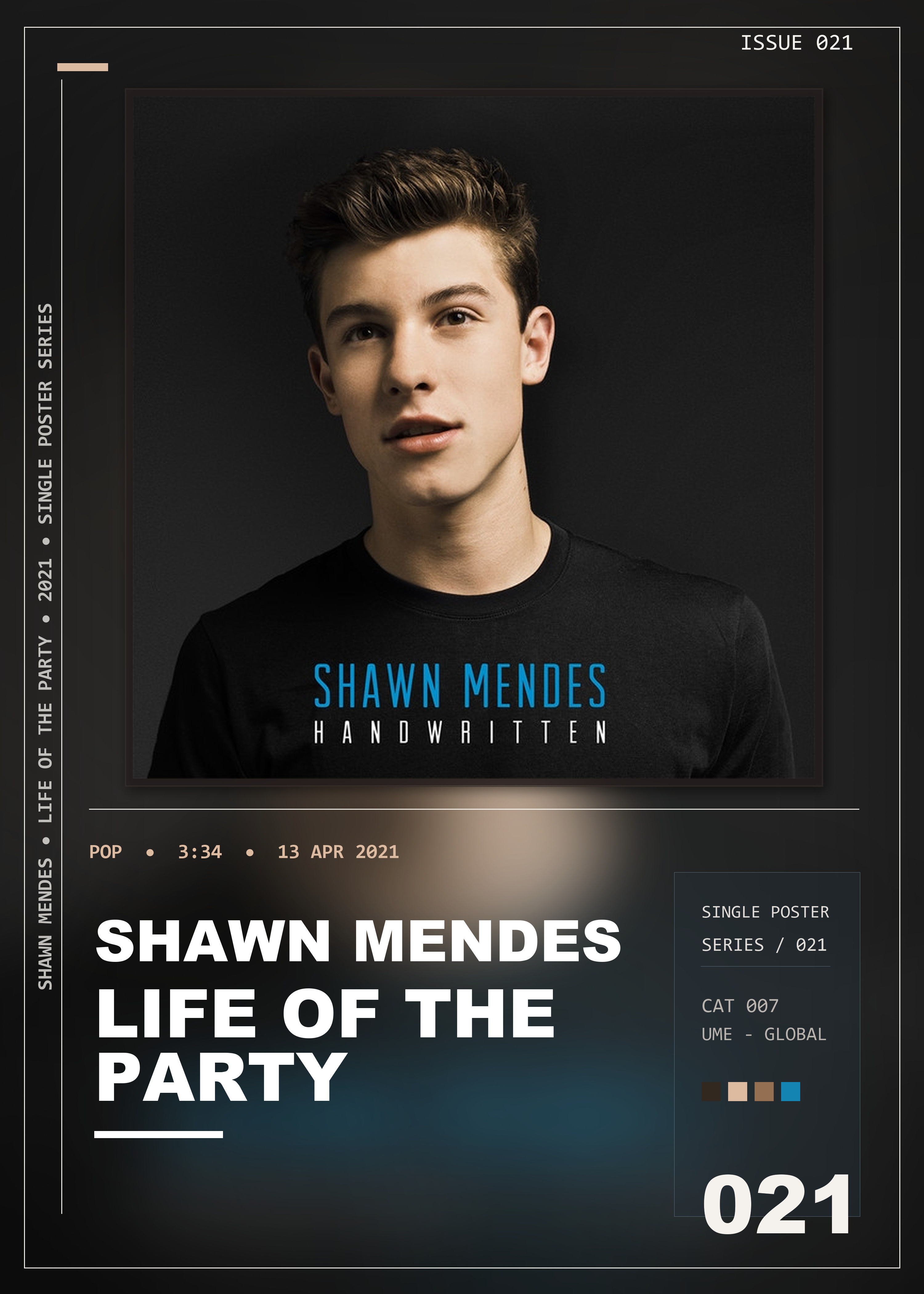 Music poster: Shawn Mendes - Life Of The Party