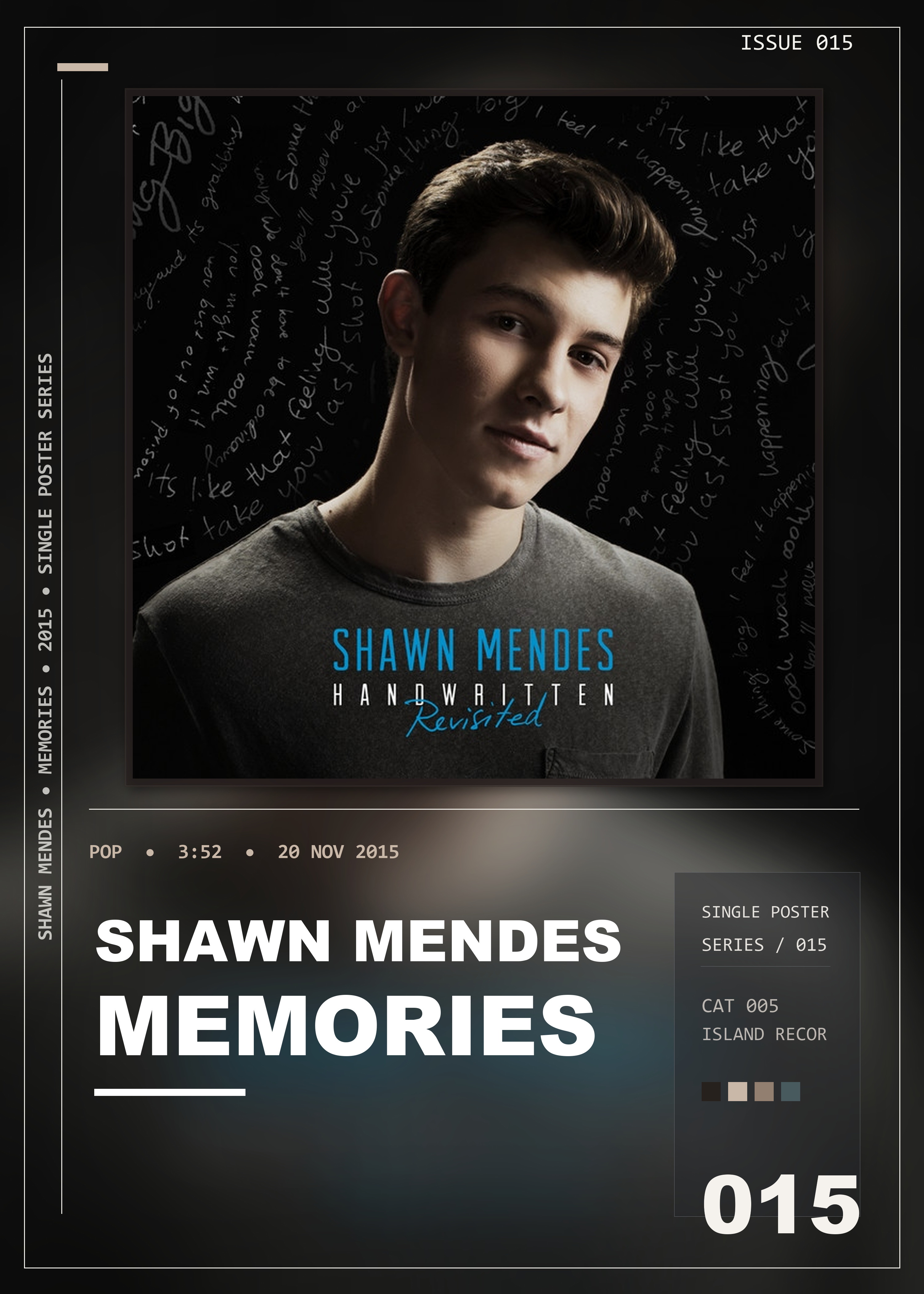 Music poster: Shawn Mendes - Memories