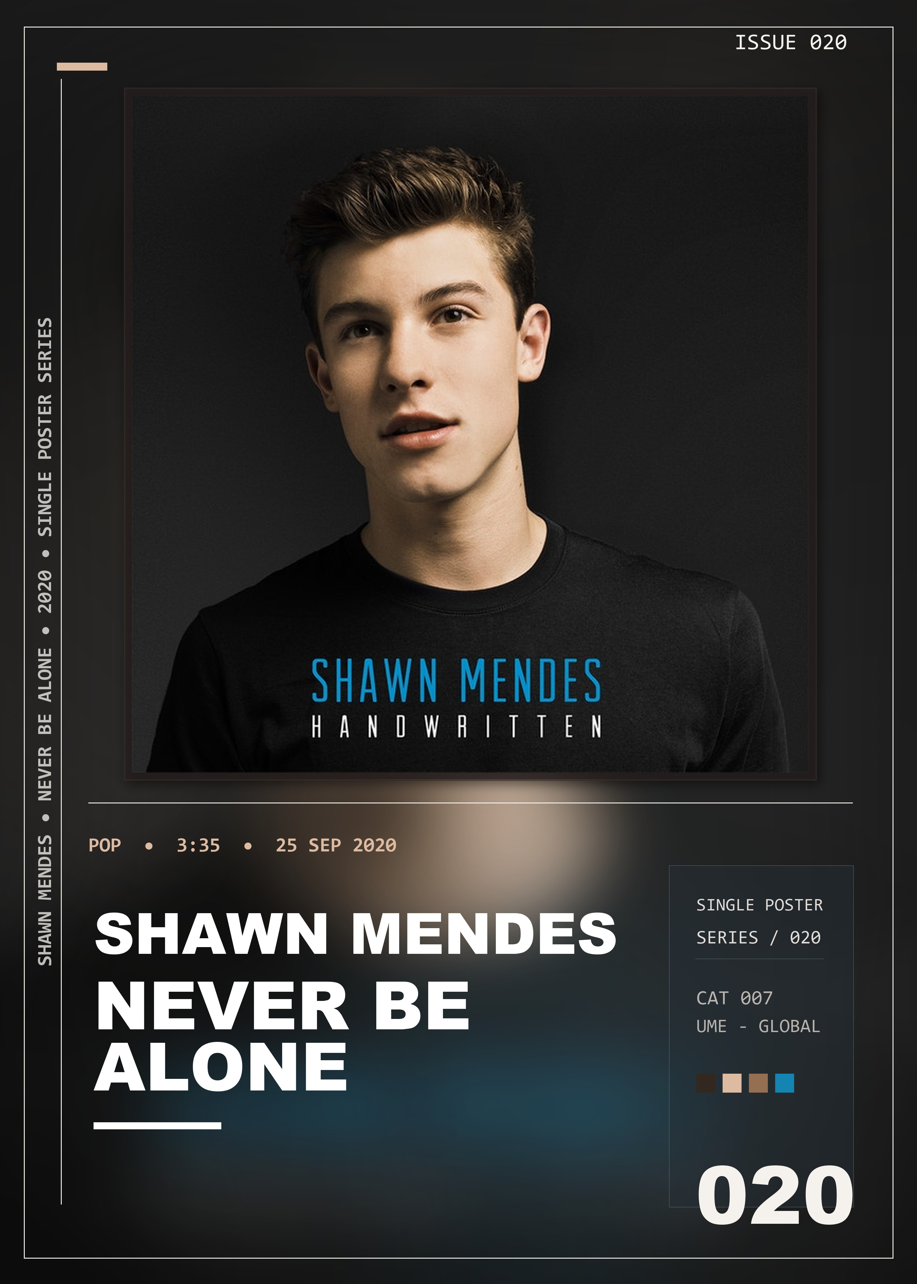 Music poster: Shawn Mendes - Never Be Alone