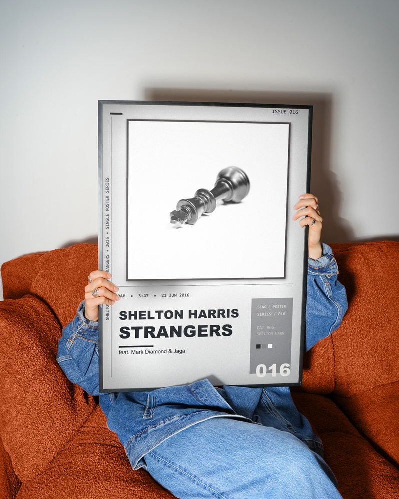 Music poster: Shelton Harris - Strangers feat Mark Diamond Jaga