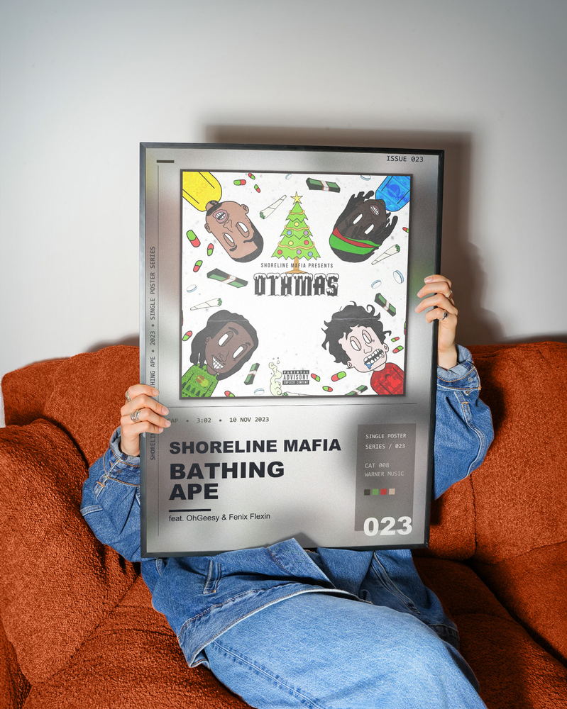 Music poster: Shoreline Mafia - Bathing Ape feat OhGeesy Fenix Flexin