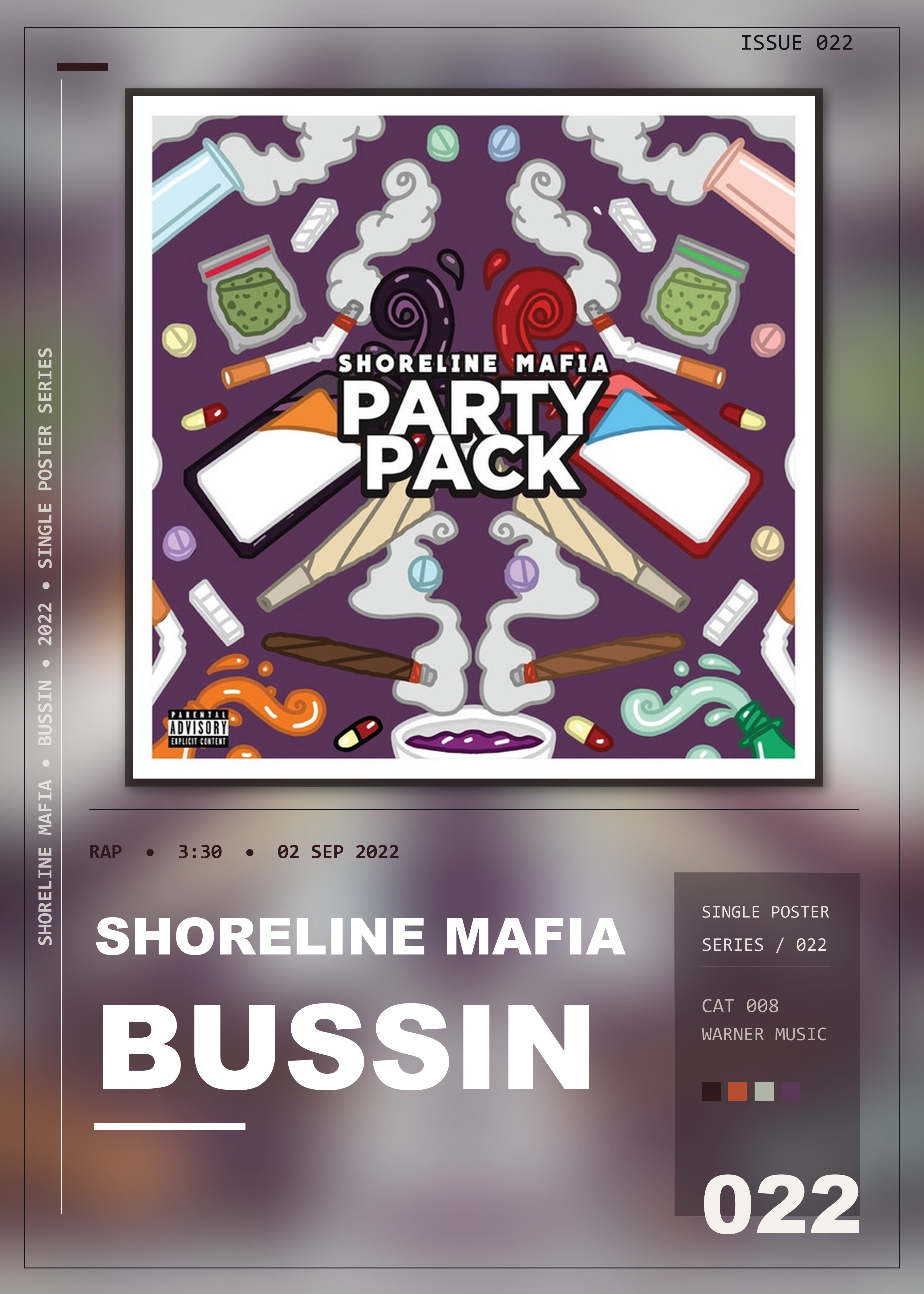 Music poster: Shoreline Mafia - Bussin
