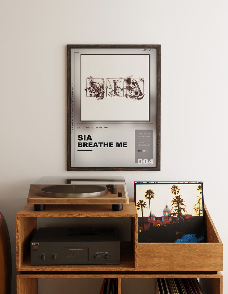 Music poster: Sia - Breathe Me
