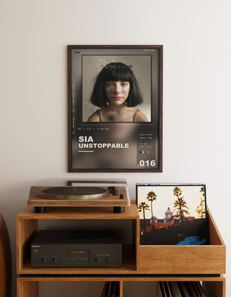 Music poster: Sia - Unstoppable