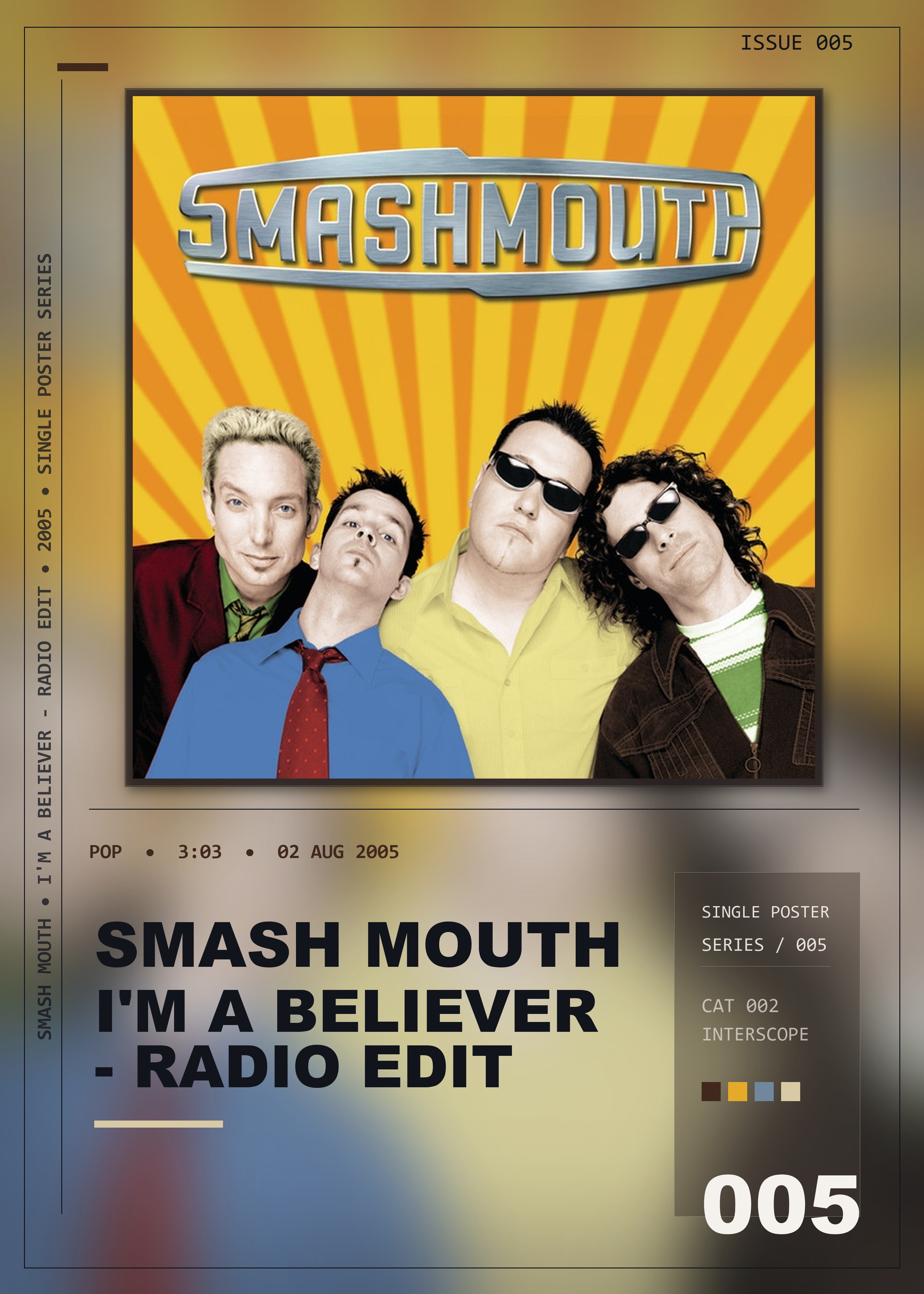 Music poster: Smash Mouth - Im A Believer - Radio Edit