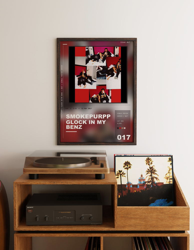 Music poster: Smokepurpp - Glock In My Benz