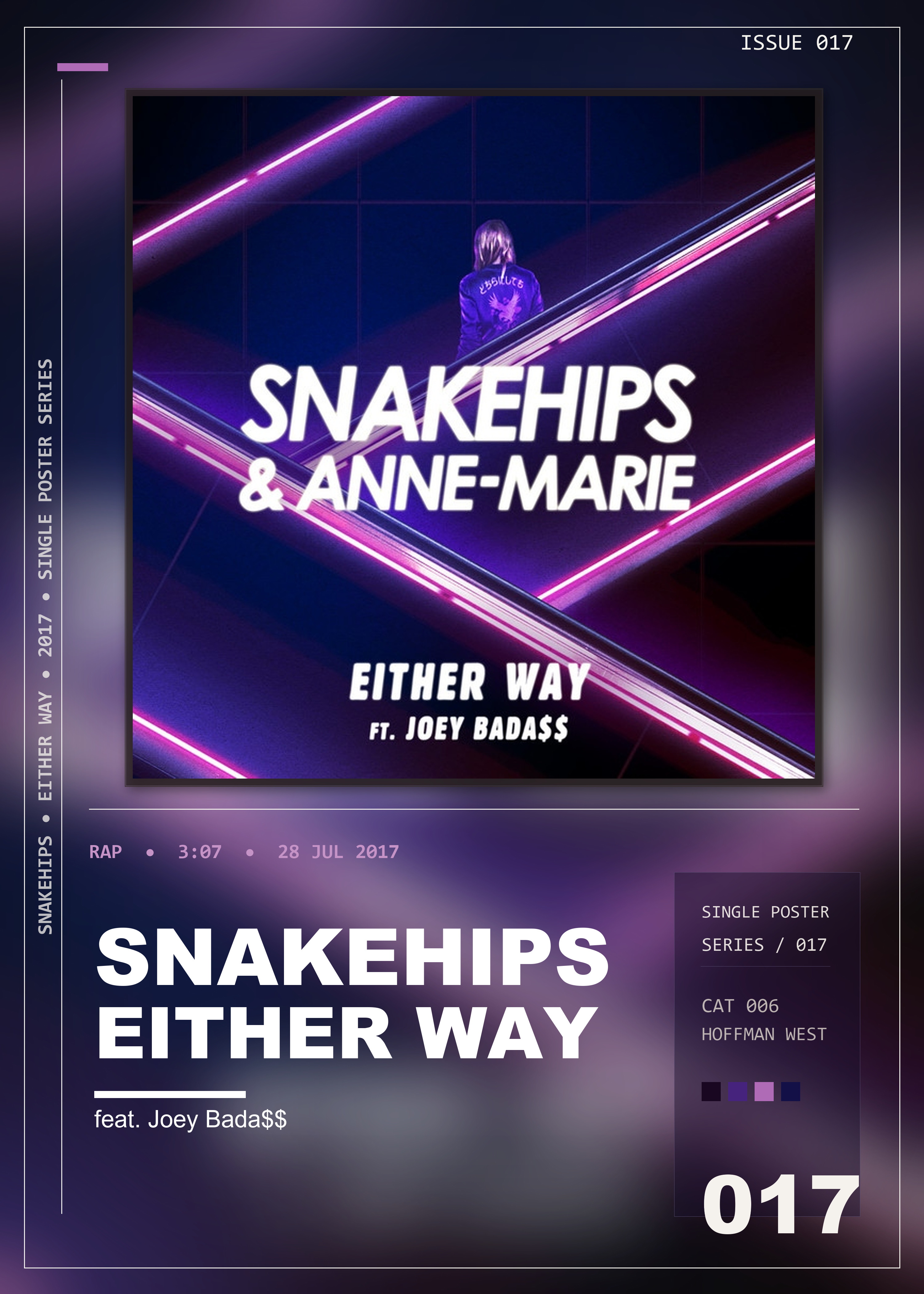 Music poster: Snakehips - Either Way feat Joey Bada