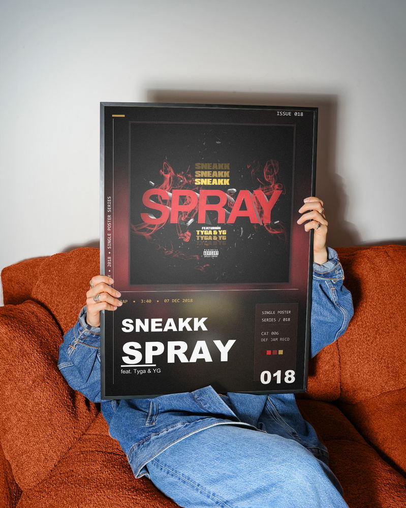 Music poster: Sneakk - Spray feat Tyga YG