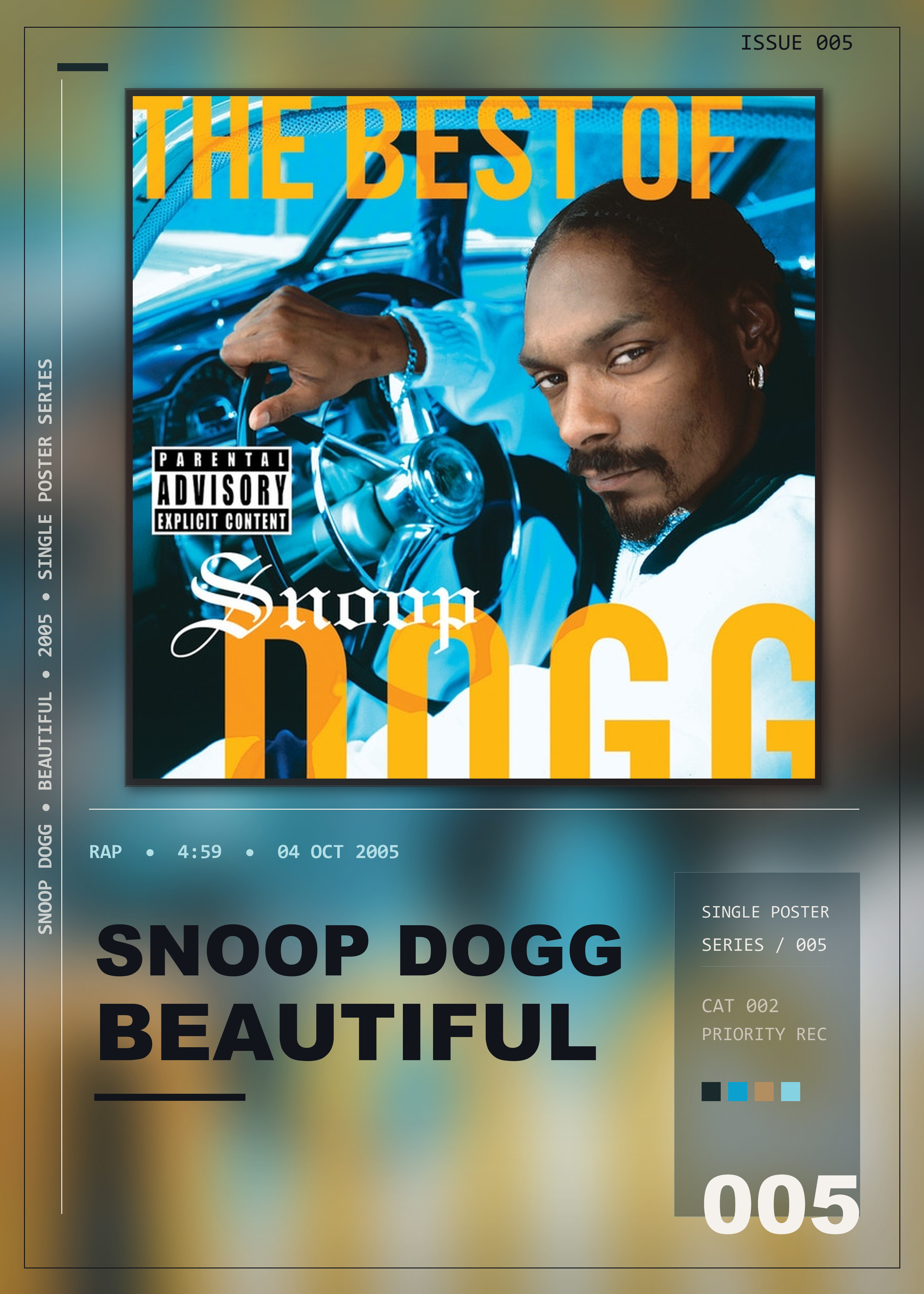 Music poster: Snoop Dogg - Beautiful