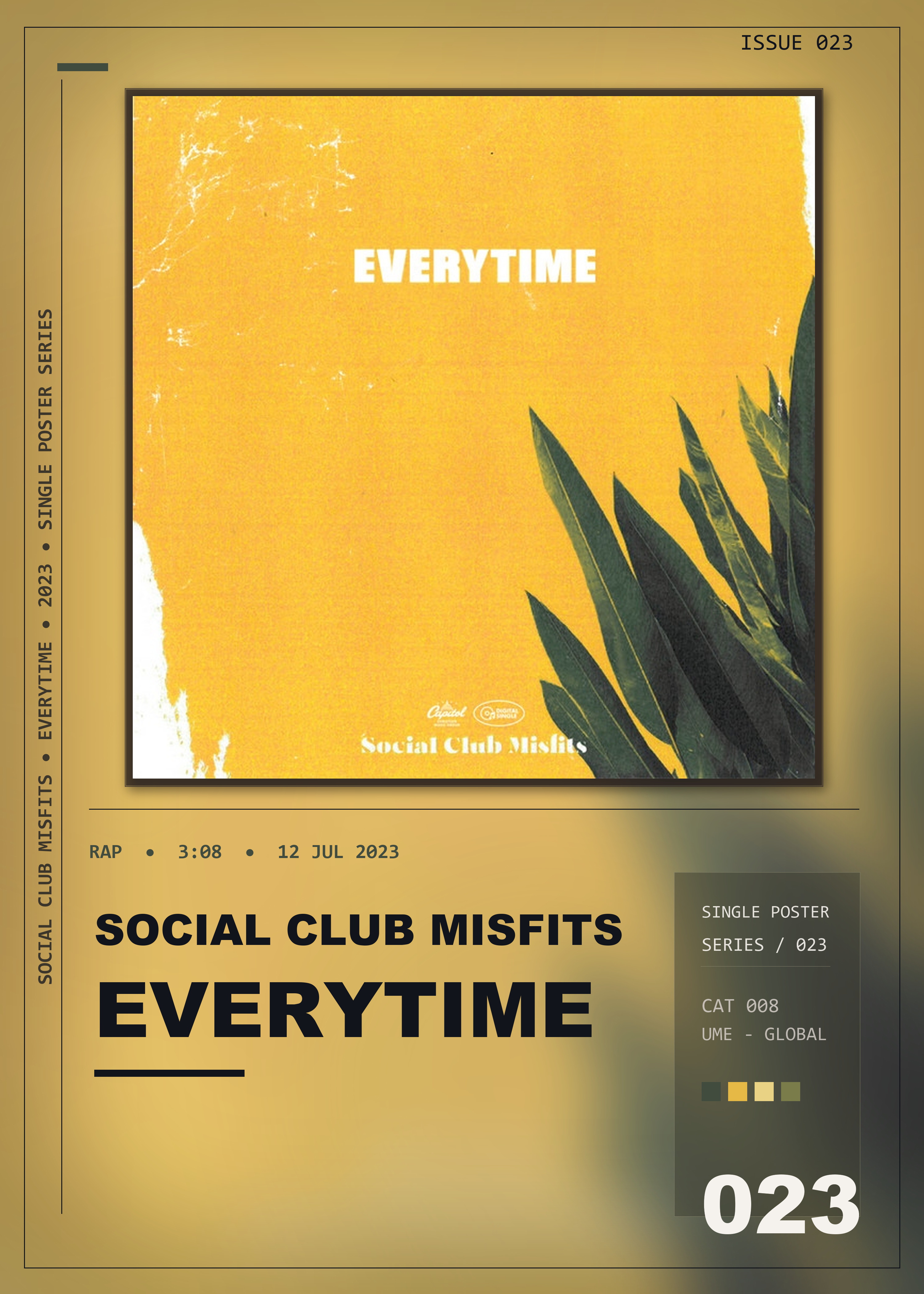 Music poster: Social Club Misfits - Everytime