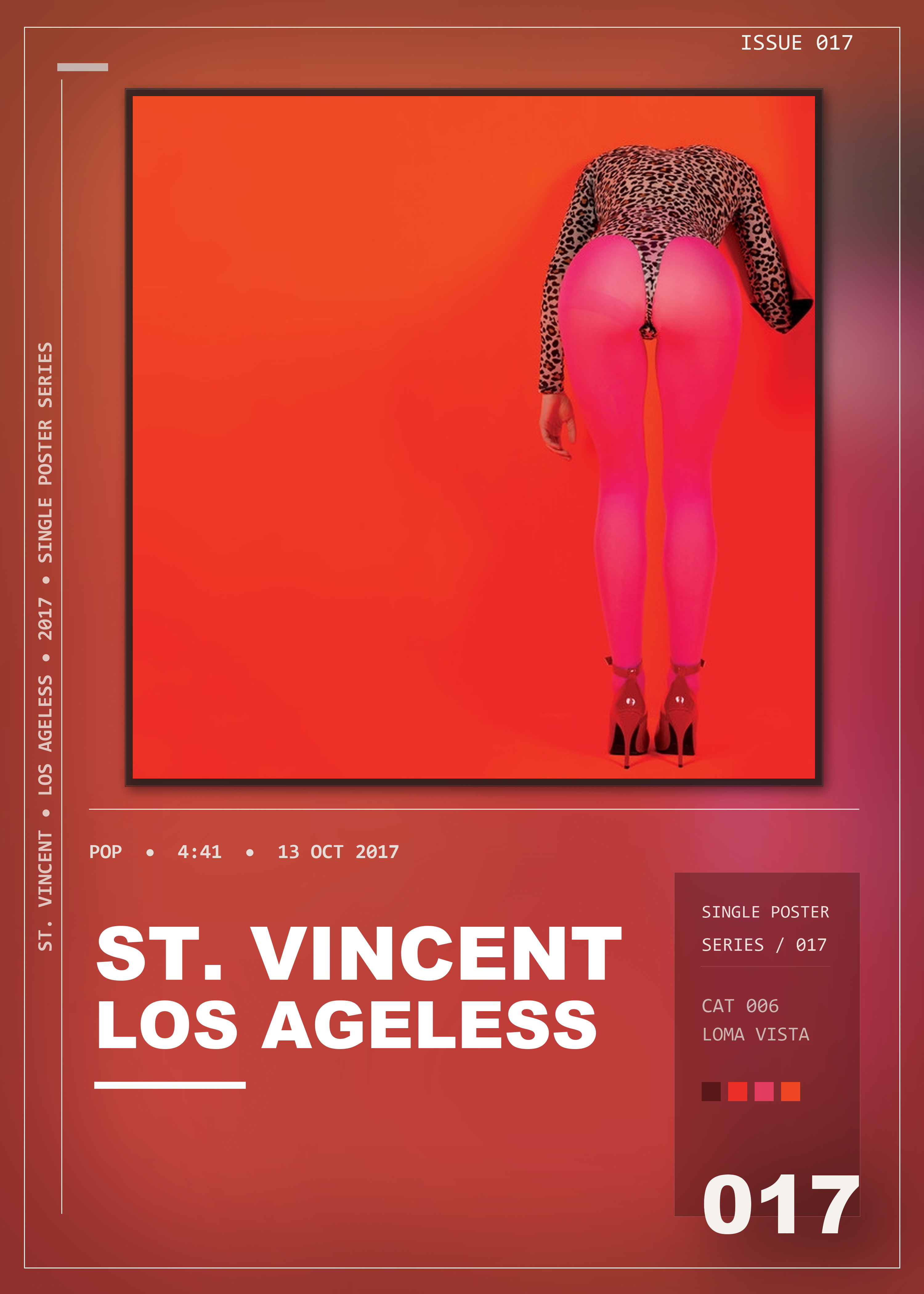 Music poster: St Vincent - Los Ageless