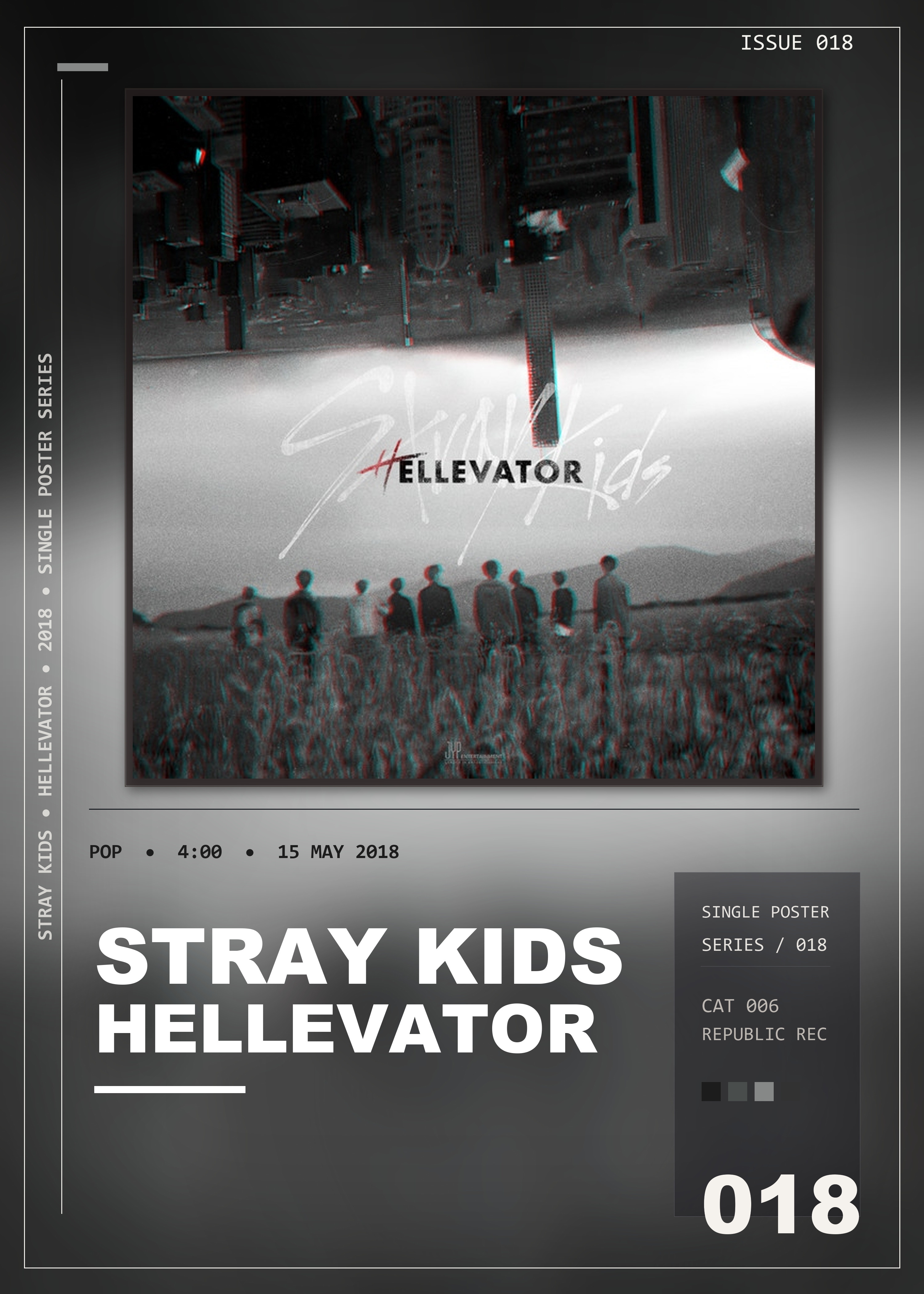 Music poster: Stray Kids - Hellevator
