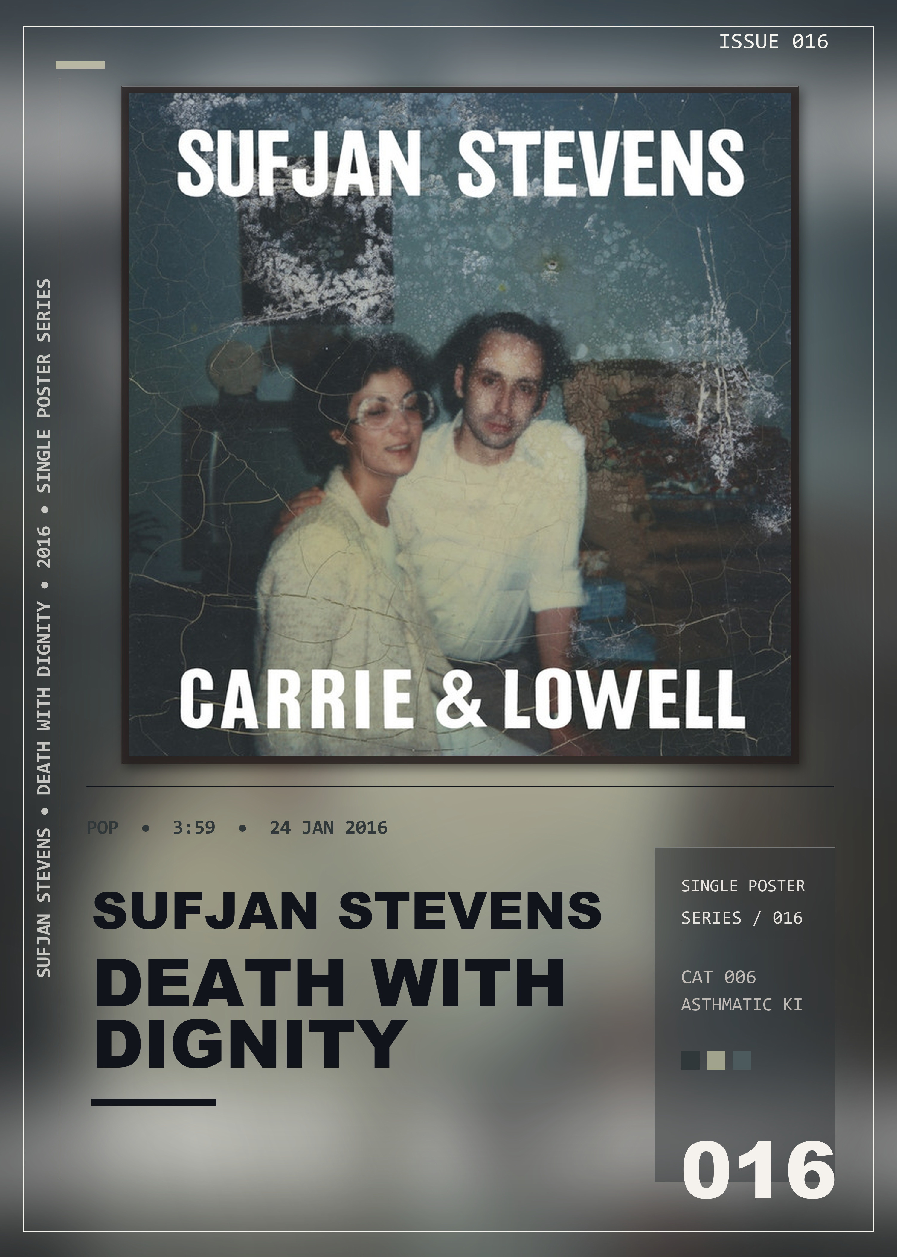 Music poster: Sufjan Stevens - Death with Dignity
