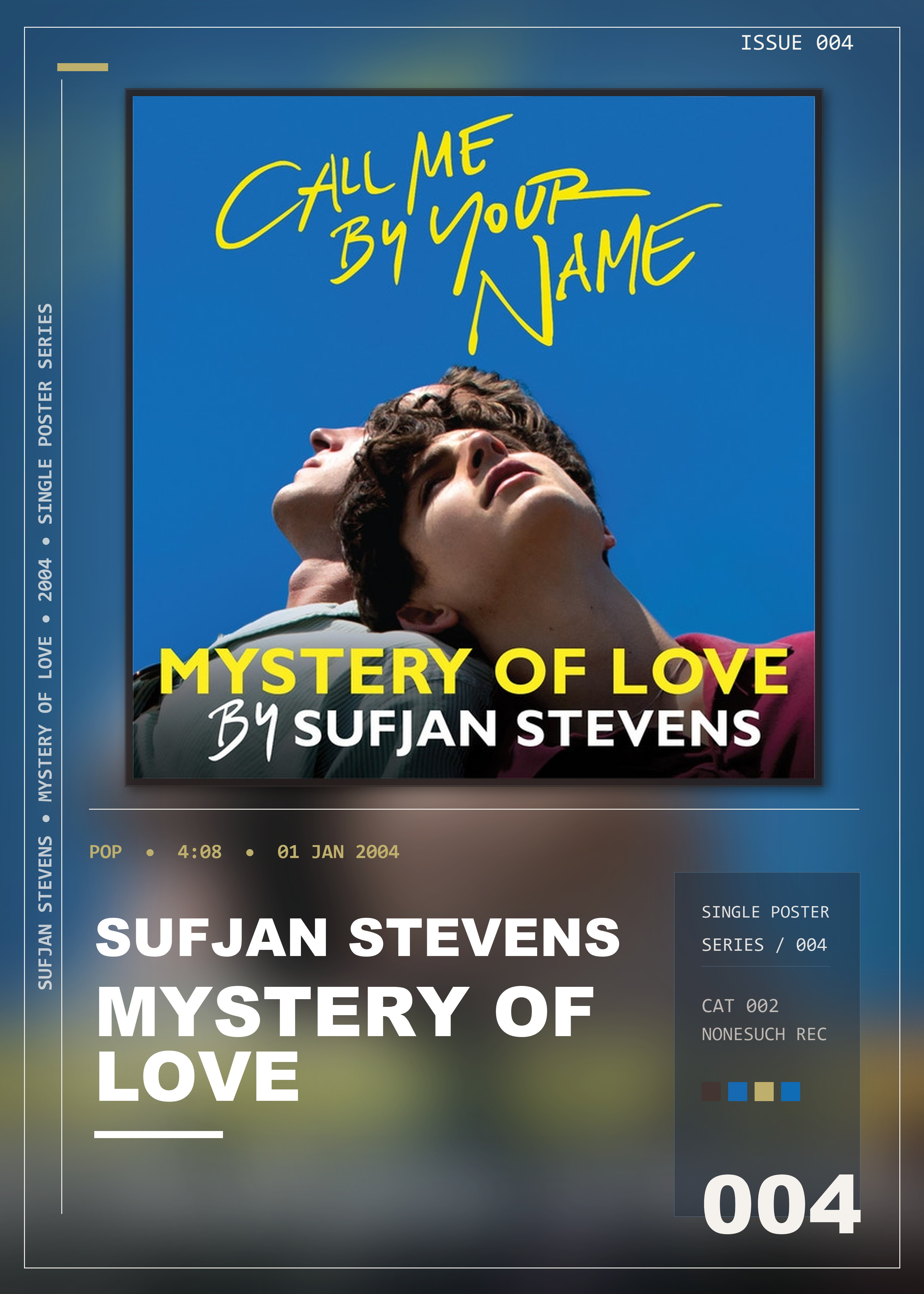 Music poster: Sufjan Stevens - Mystery of Love From the Original Motion Picture Call Me by Your Name