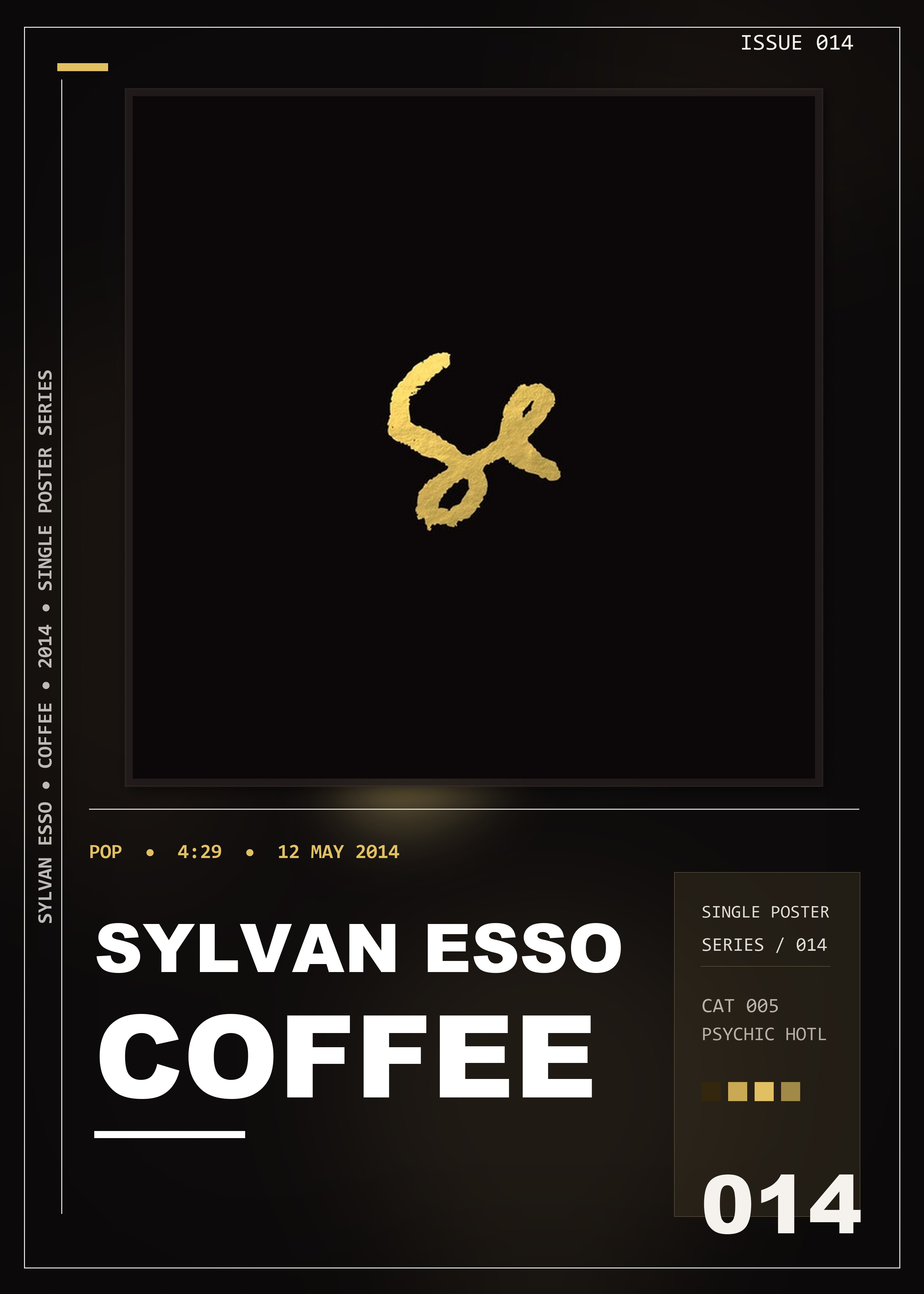 Music poster: Sylvan Esso - Coffee