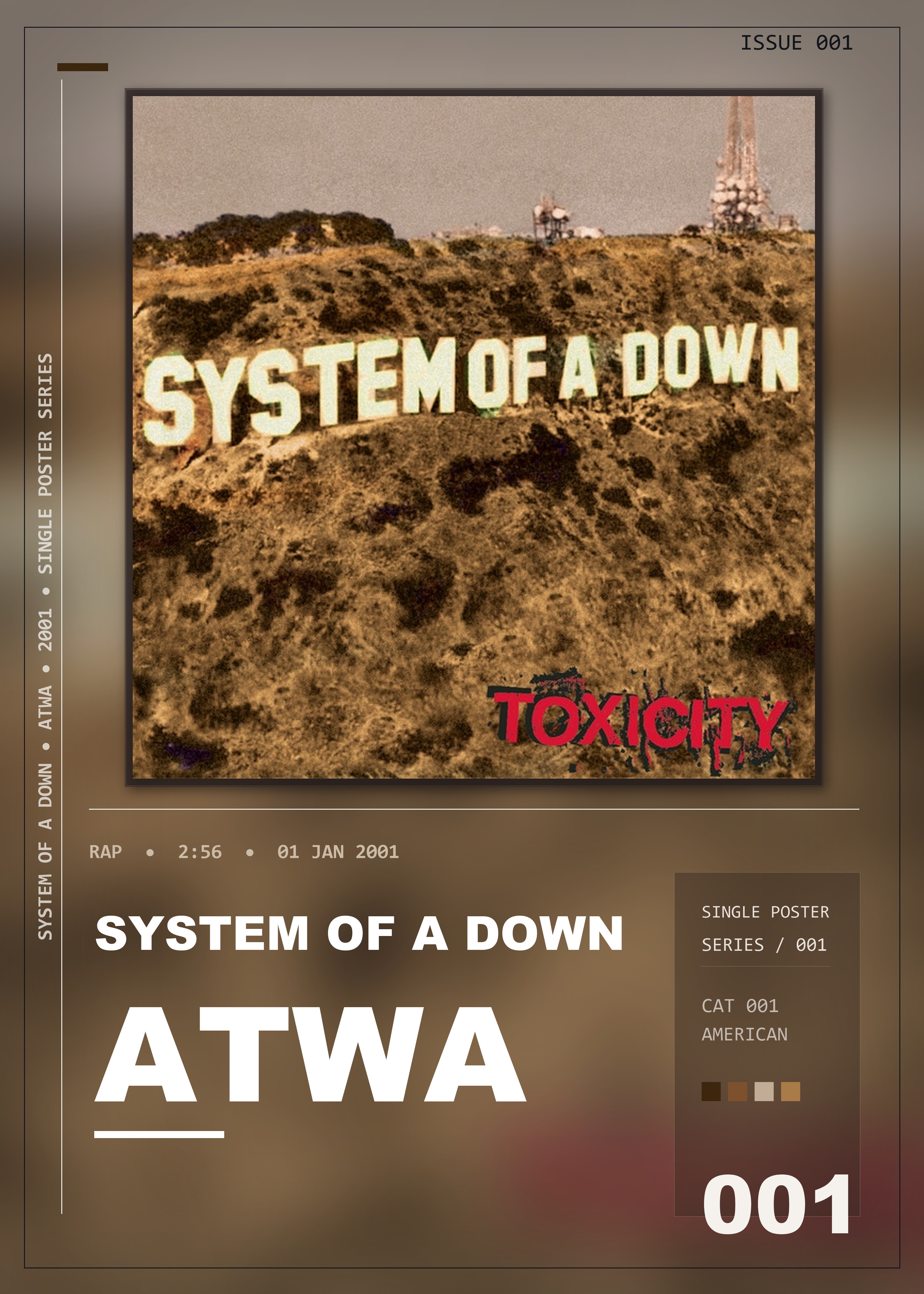 Music poster: System Of A Down - ATWA